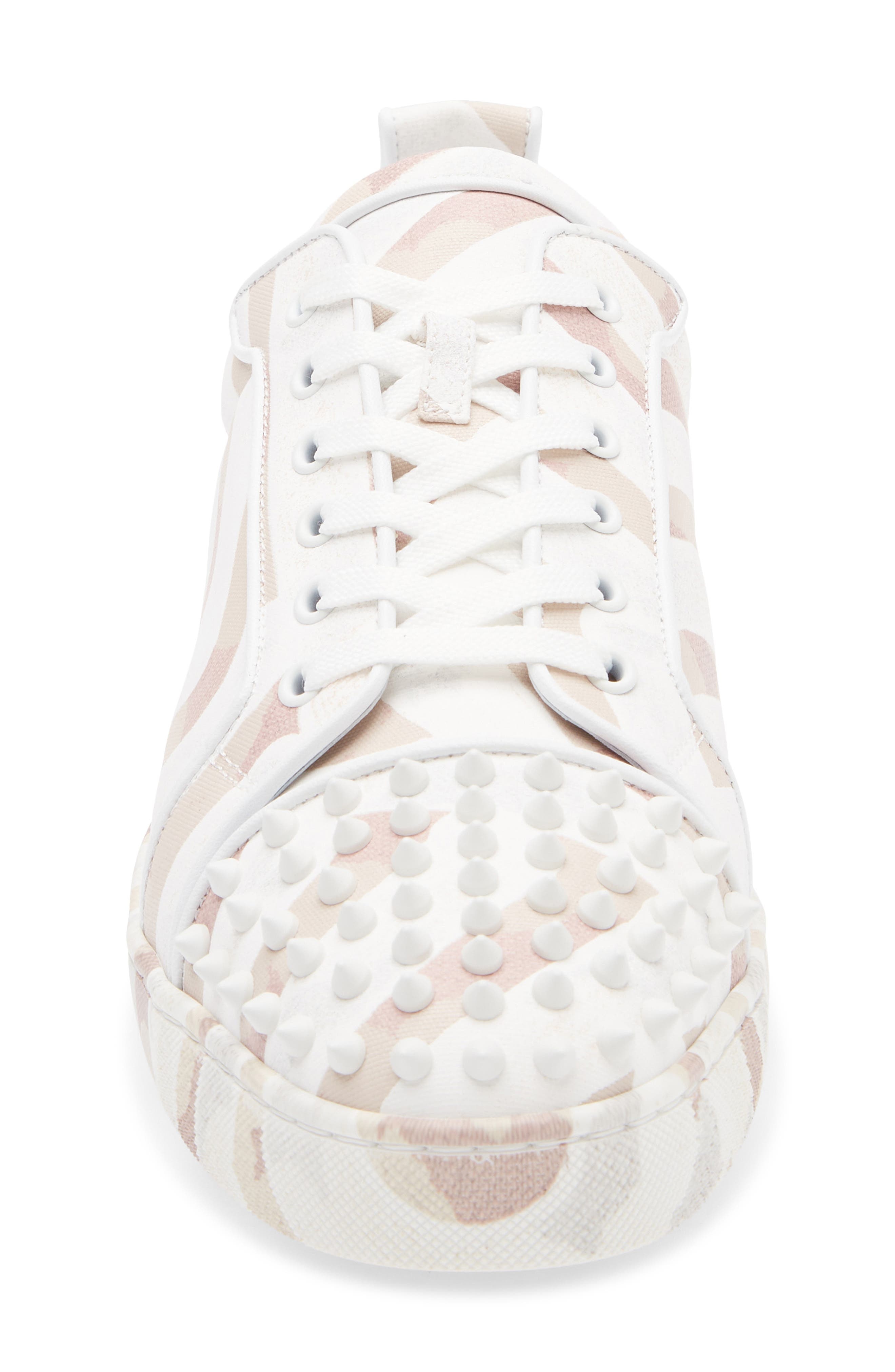 Christian Louboutin Louis Junior Orlato Spikes Sneaker in Multi Leche at Nordstrom - 4