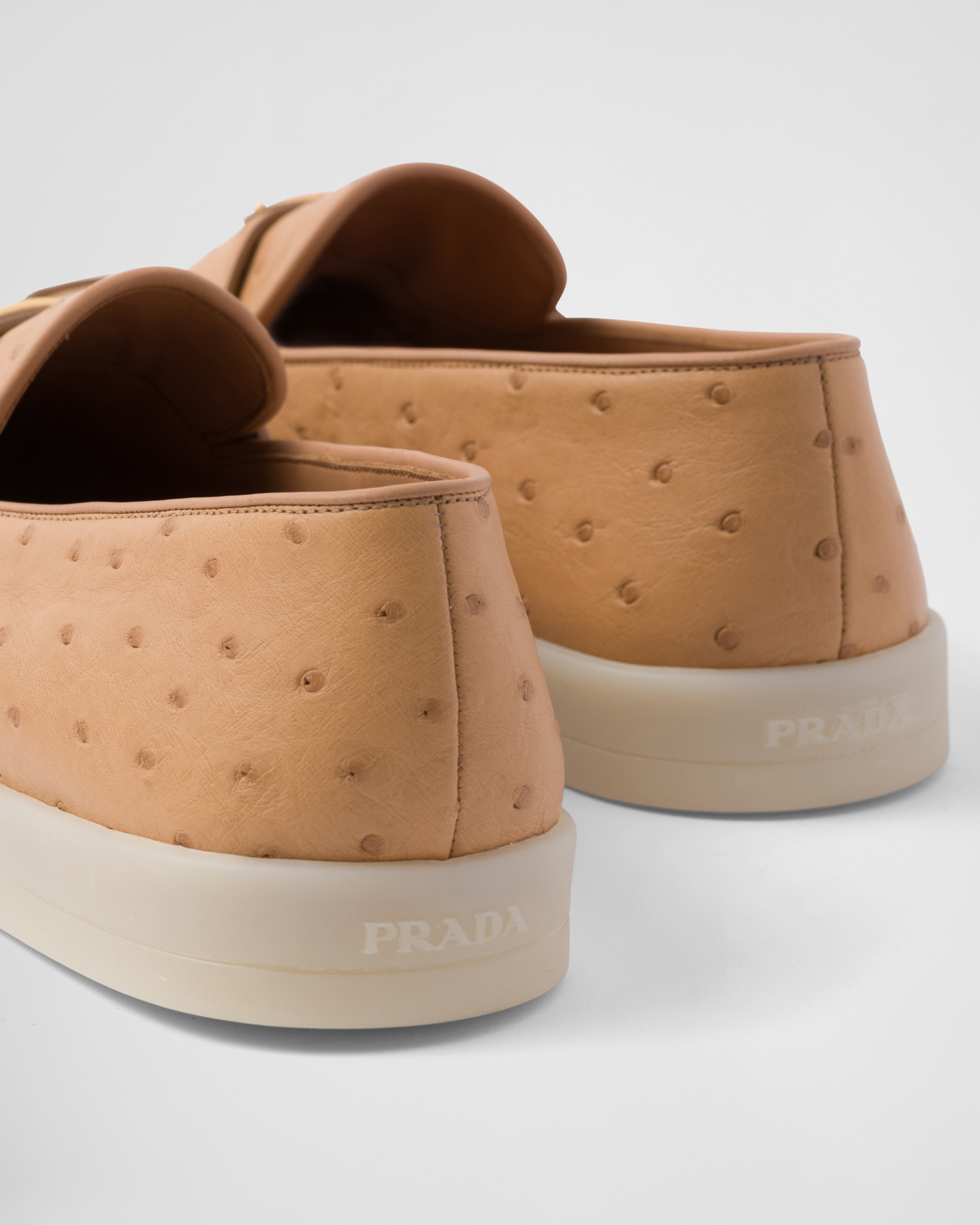 Ostrich leather loafers - 7
