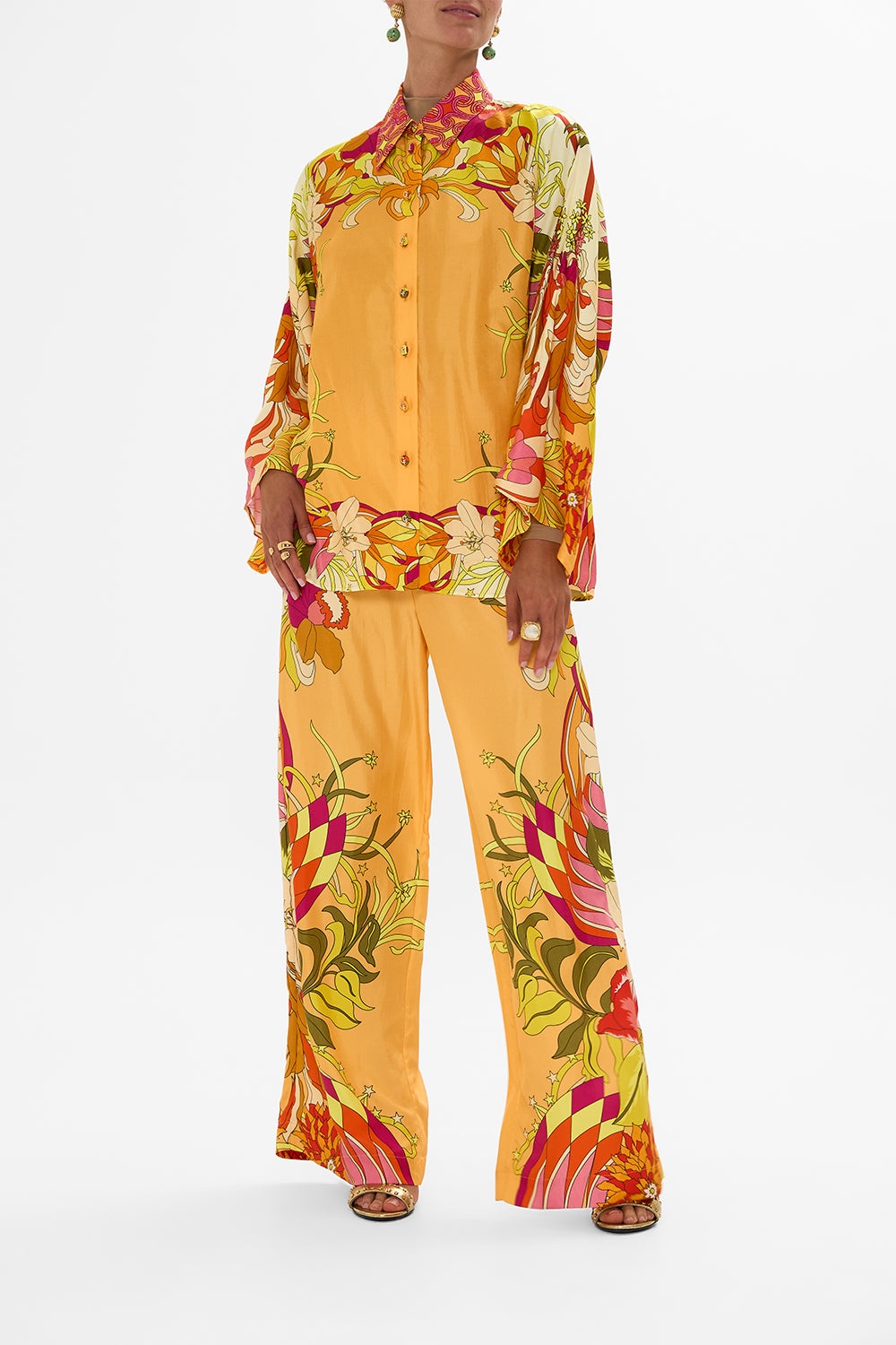 WIDE LEG WAISTED PANT - 8