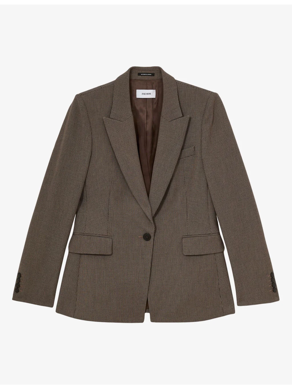 Gabi Puppytooth Stretch-Woven Blazer - 1