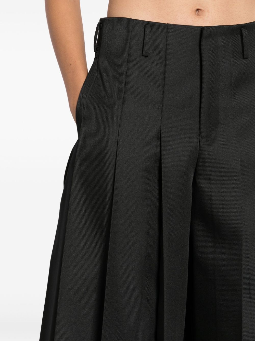 fully-pleated wide trouser - 5