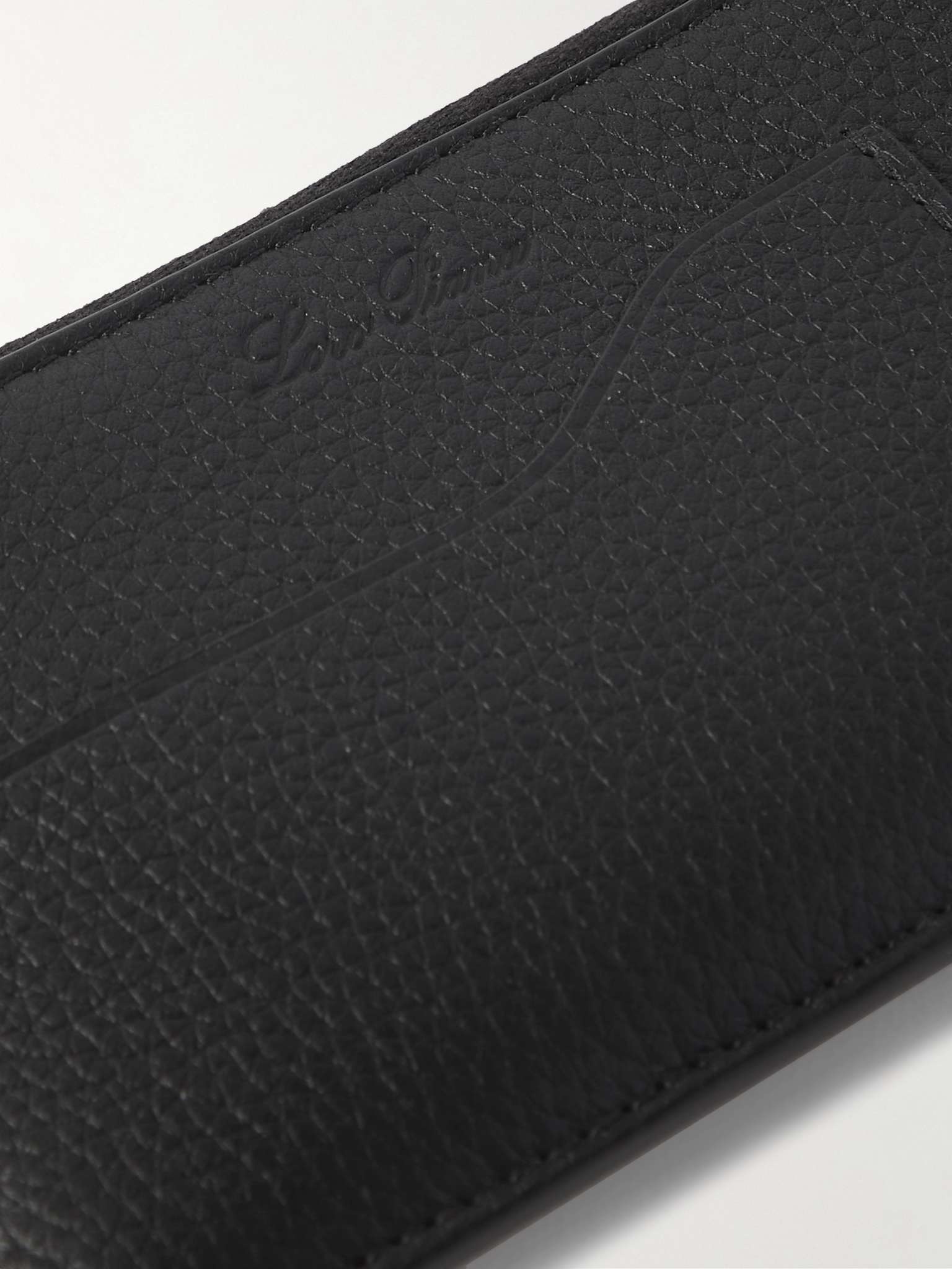Textured-Leather Zipped Cardholder - 4