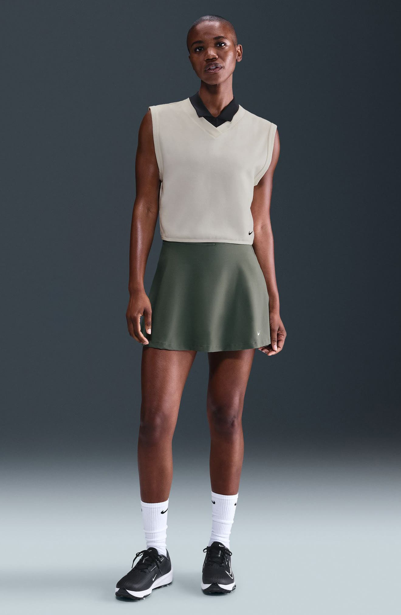 Nike V-Neck Golf Vest in Sail/Black at Nordstrom - 6