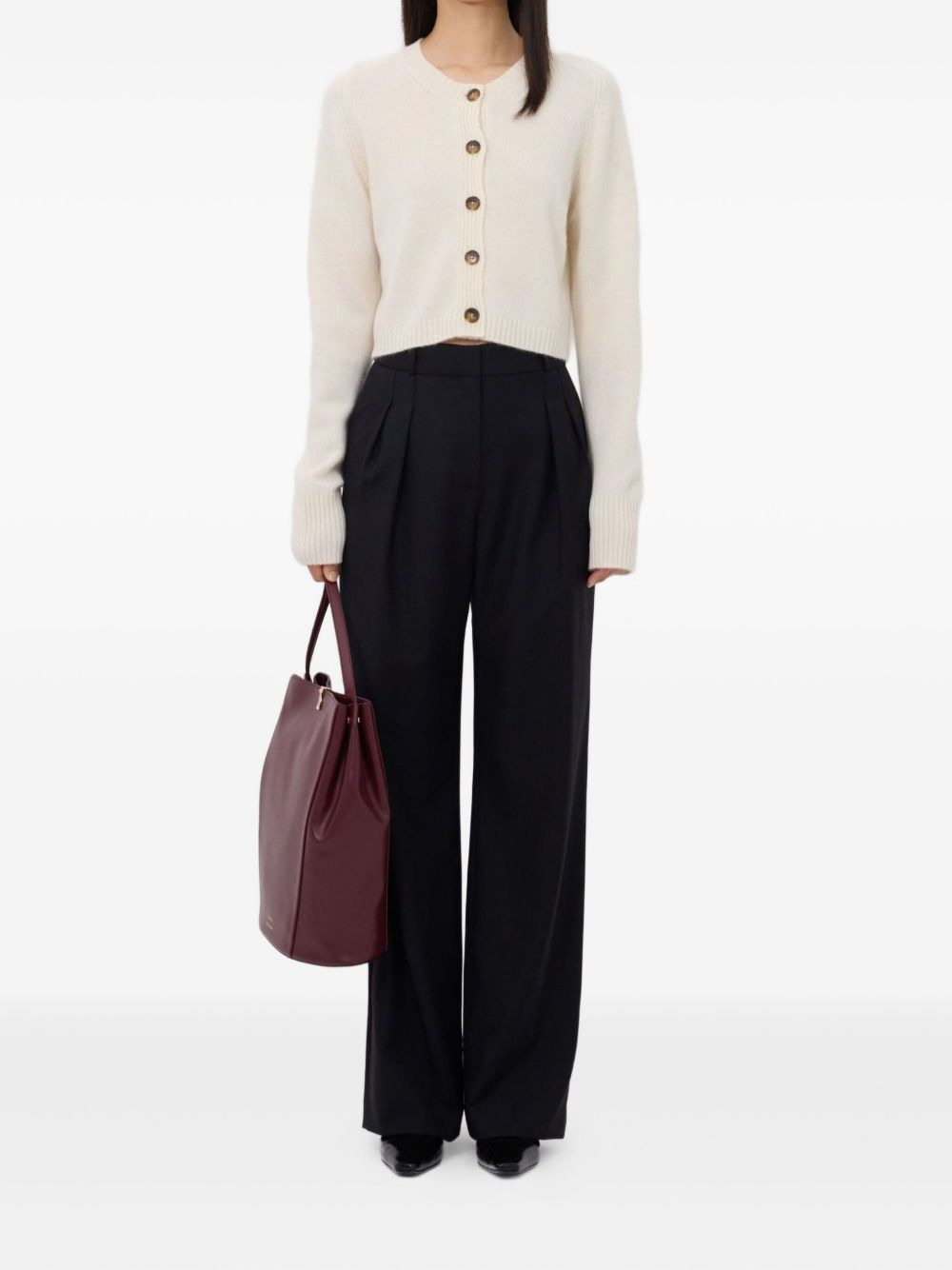 ribbed cashmere cardigan - 2