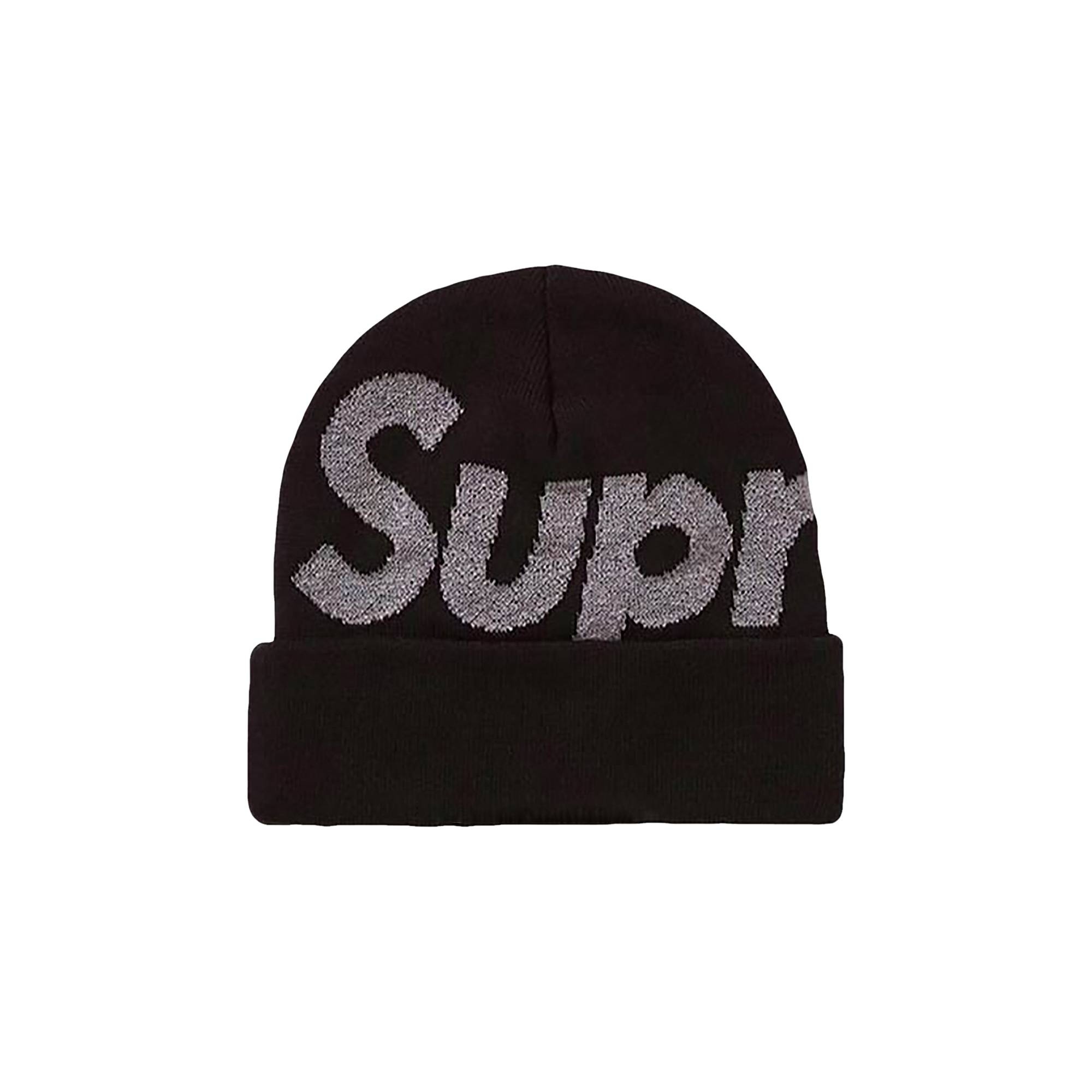 Supreme 3M Reflective Big Logo Beanie 'Black' - 1