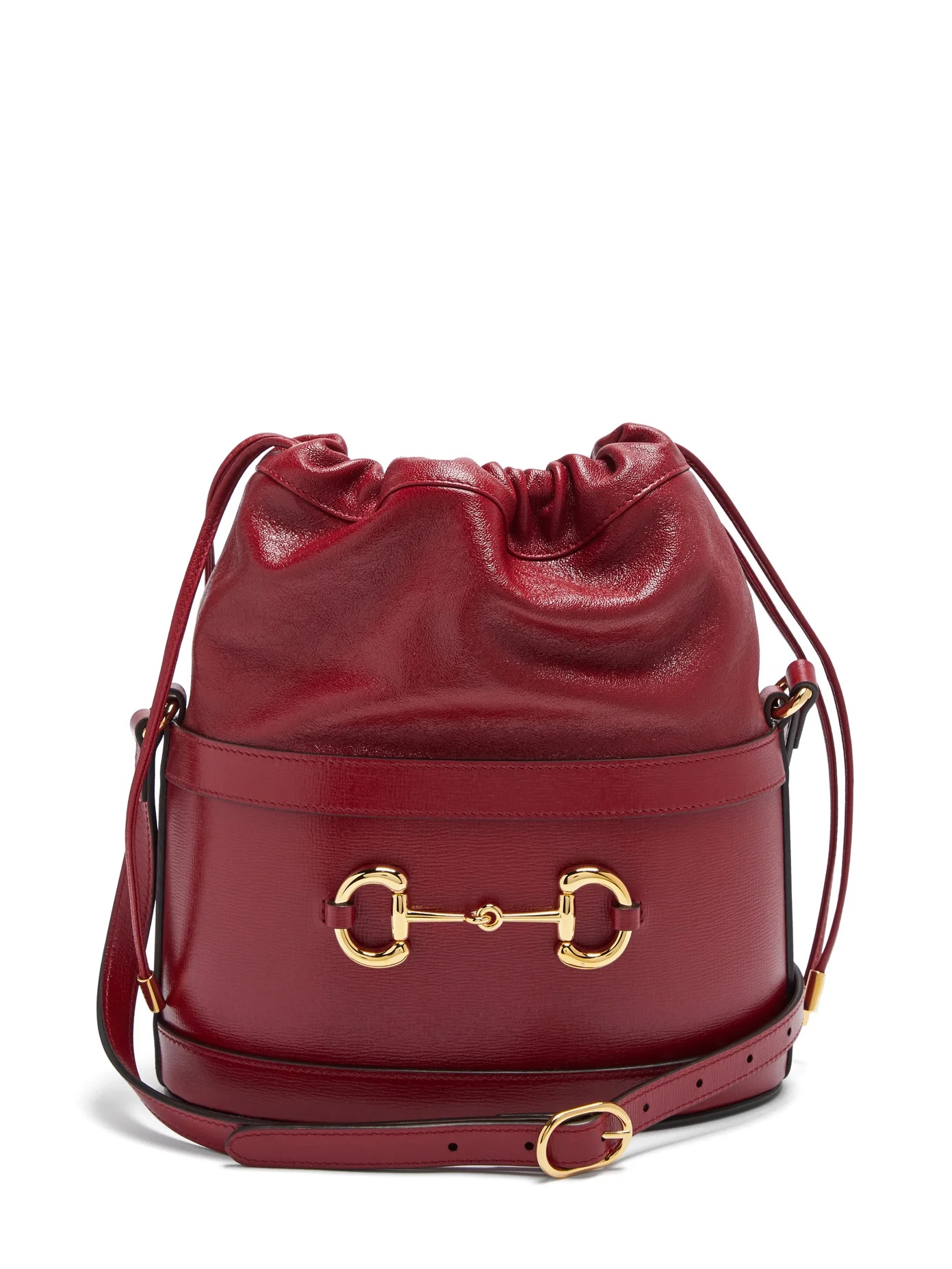 1955 Horsebit grained-leather bucket bag - 1