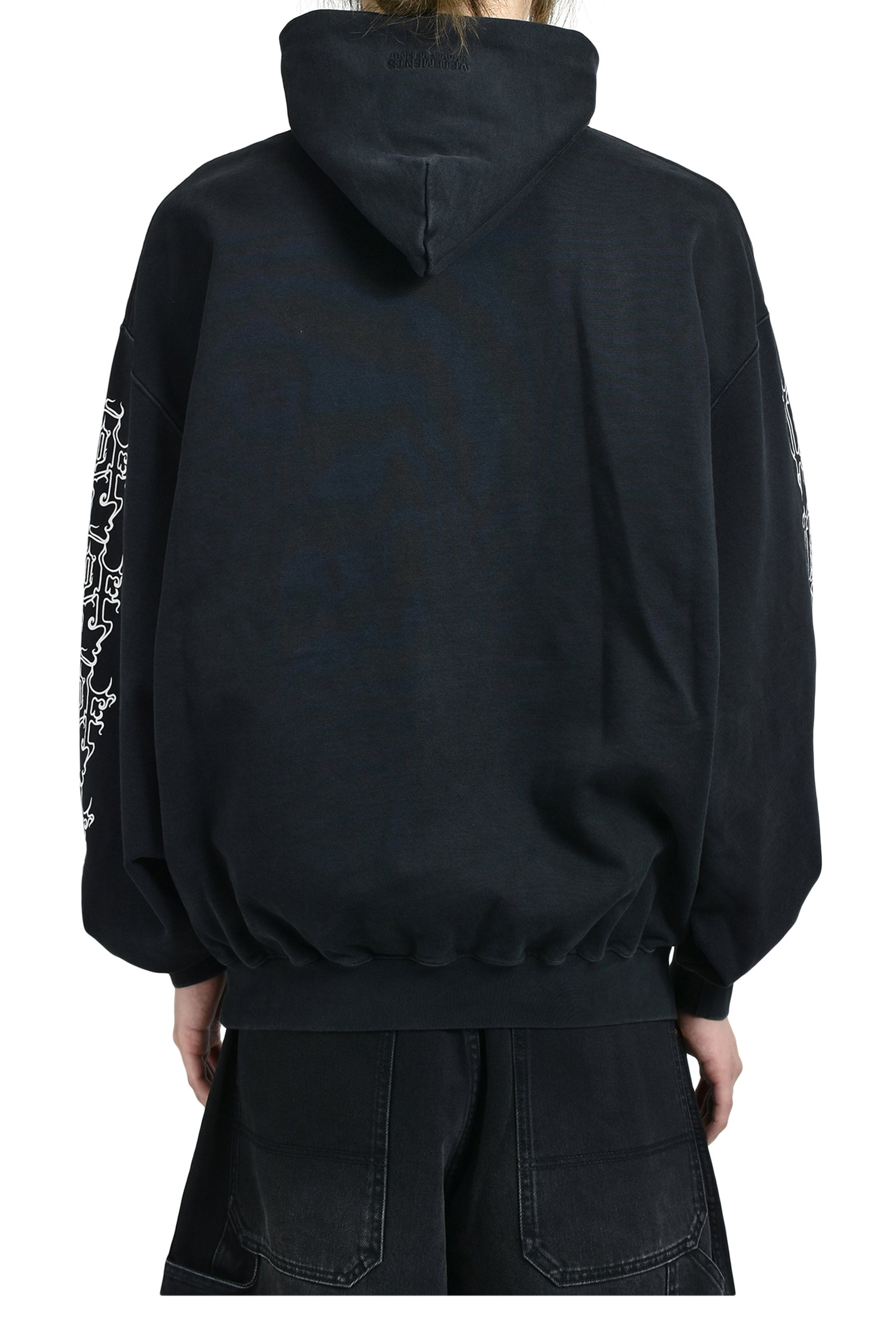 COF LOGO OVERSIZED HOODIE / WASHED BLK - 2