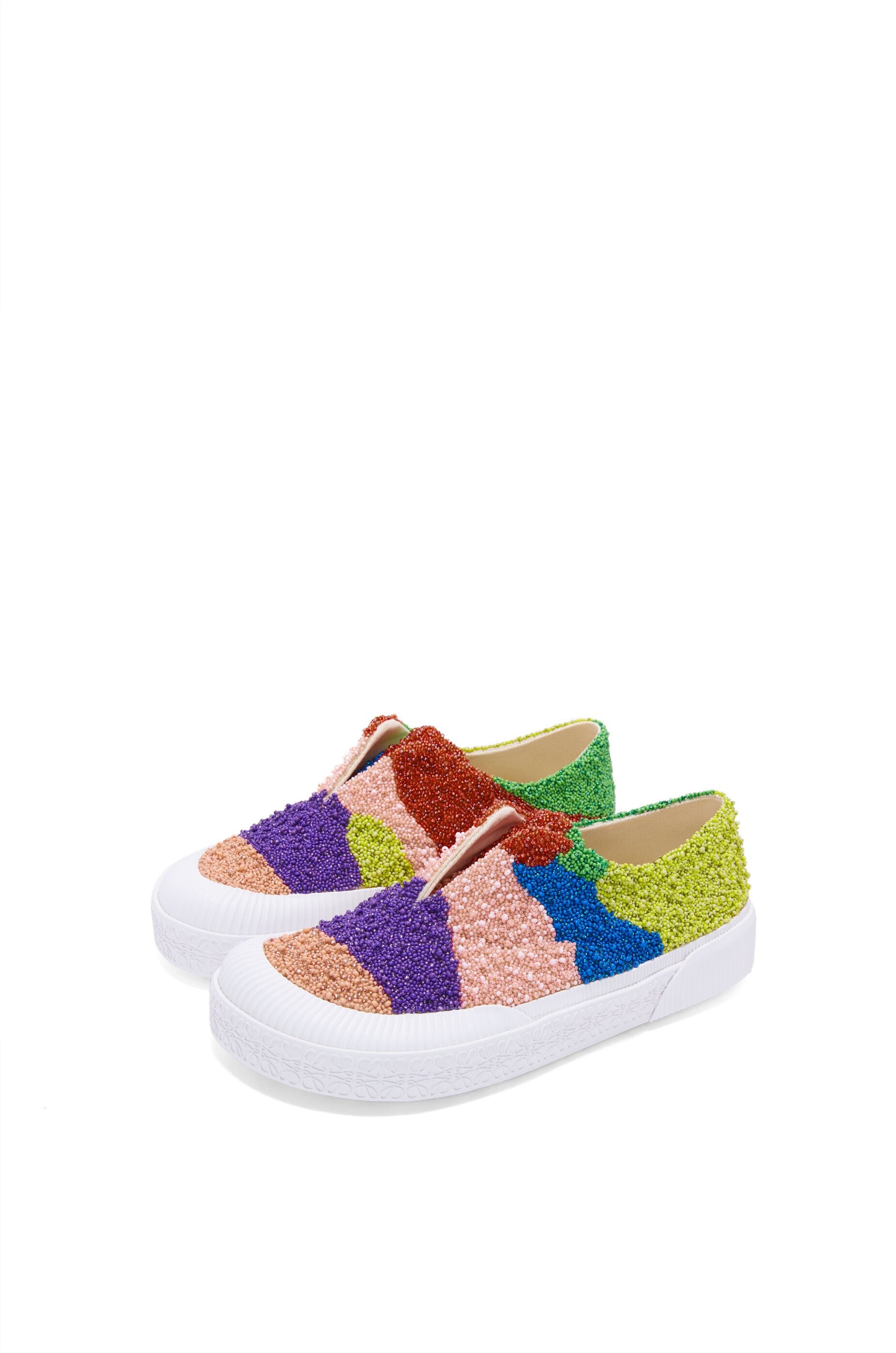 Terra Vulca sneaker in allover beaded canvas - 2