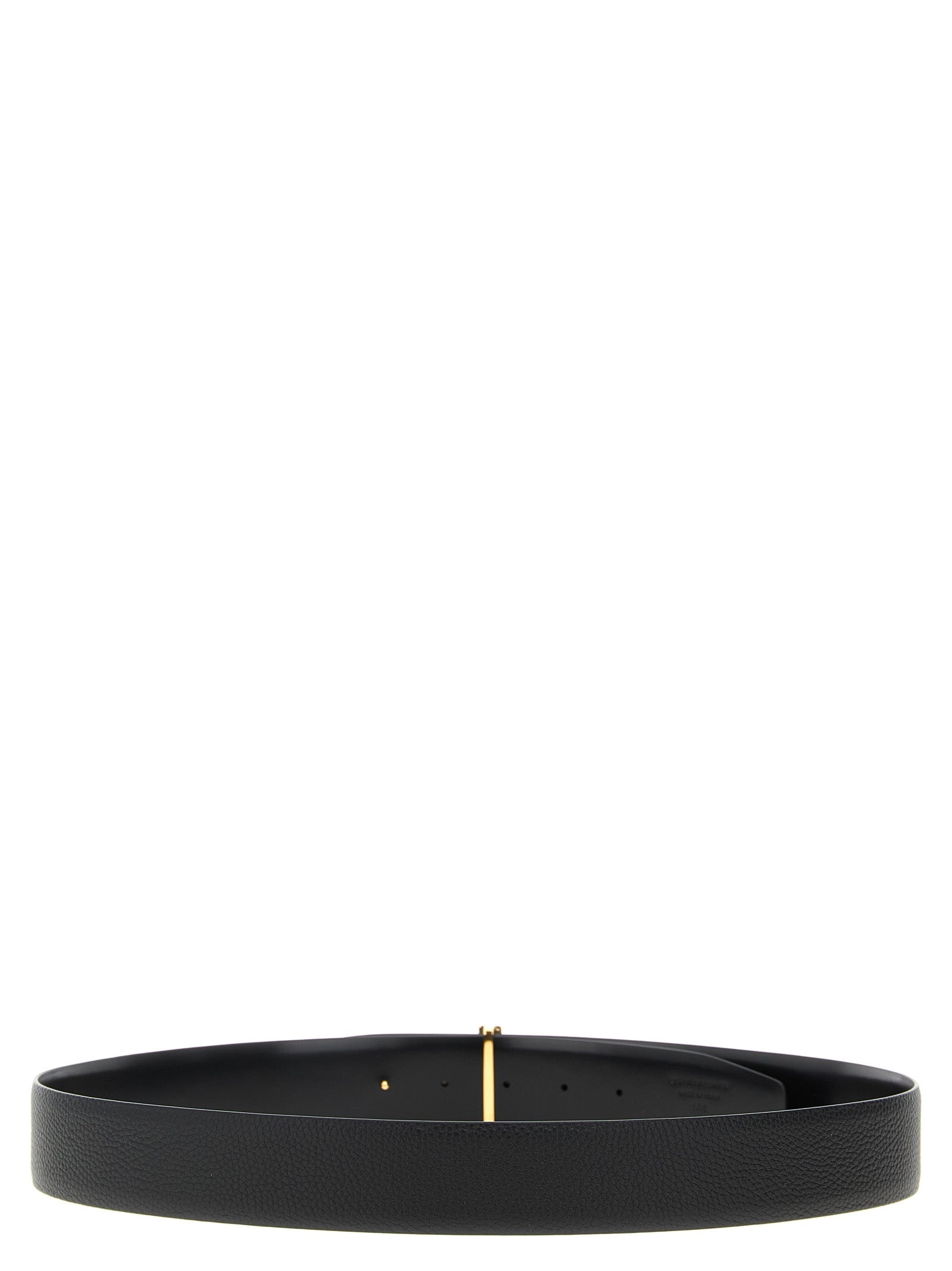 Logo Buckle Reversible Belt Belts Black - 3