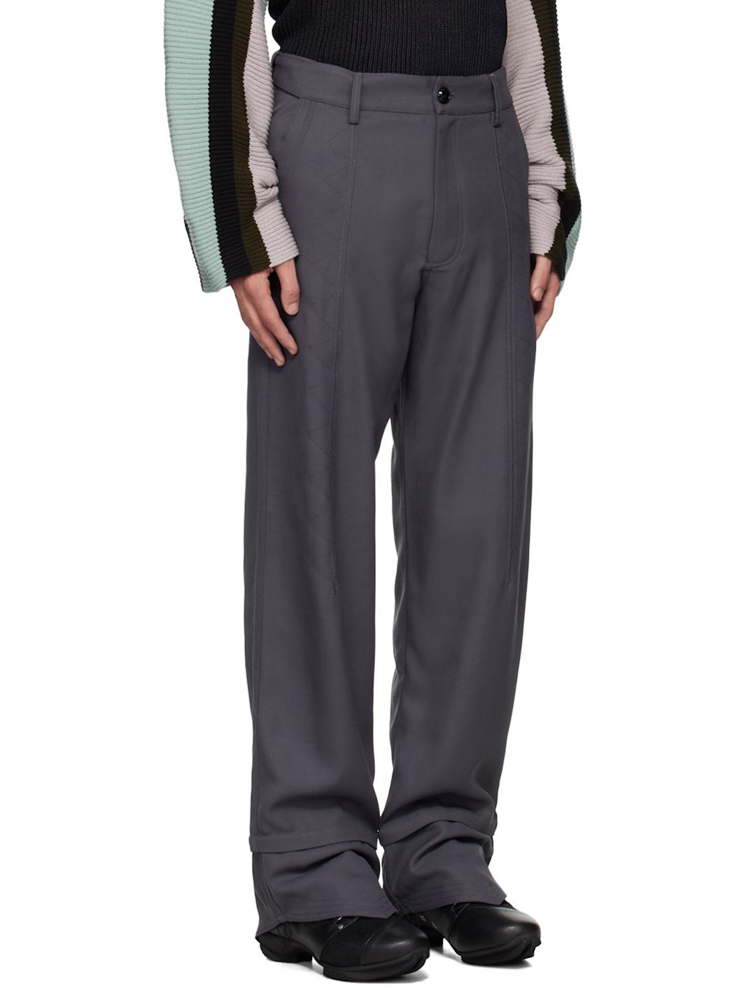 Gray Jacklight Trousers - 2