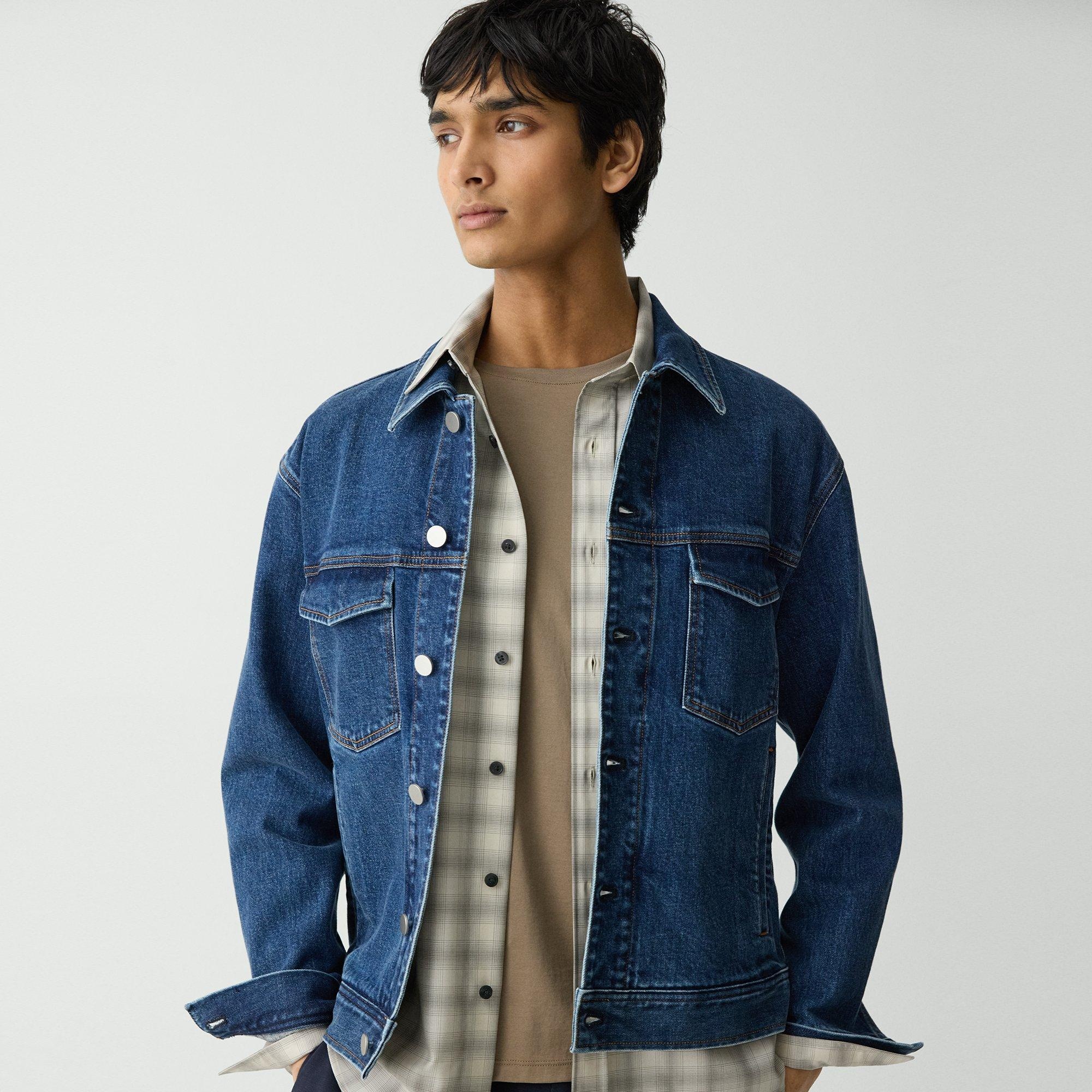 City Trucker Jacket in Stretch Denim - 5