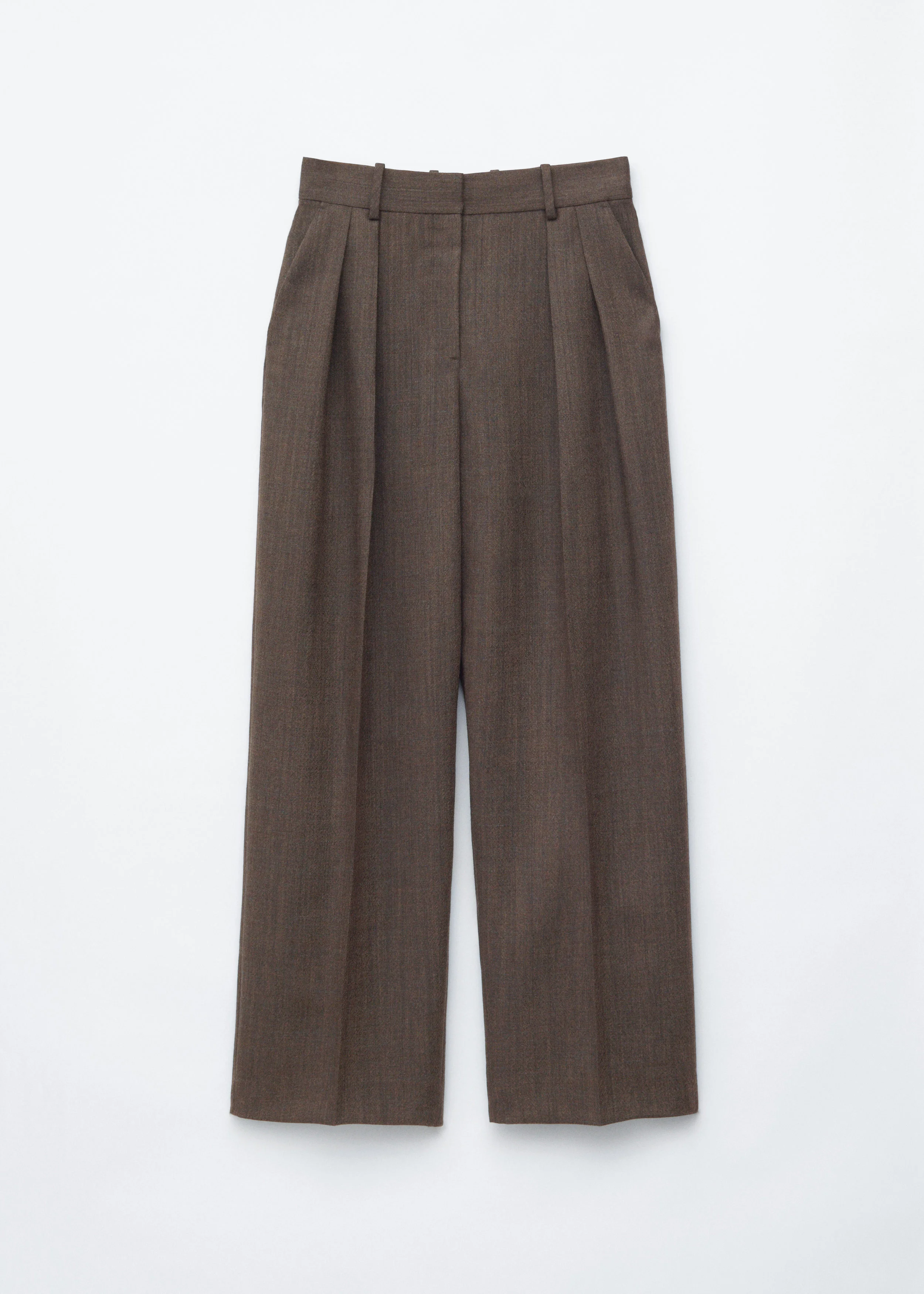 Press-Crease Wool Trousers - 1