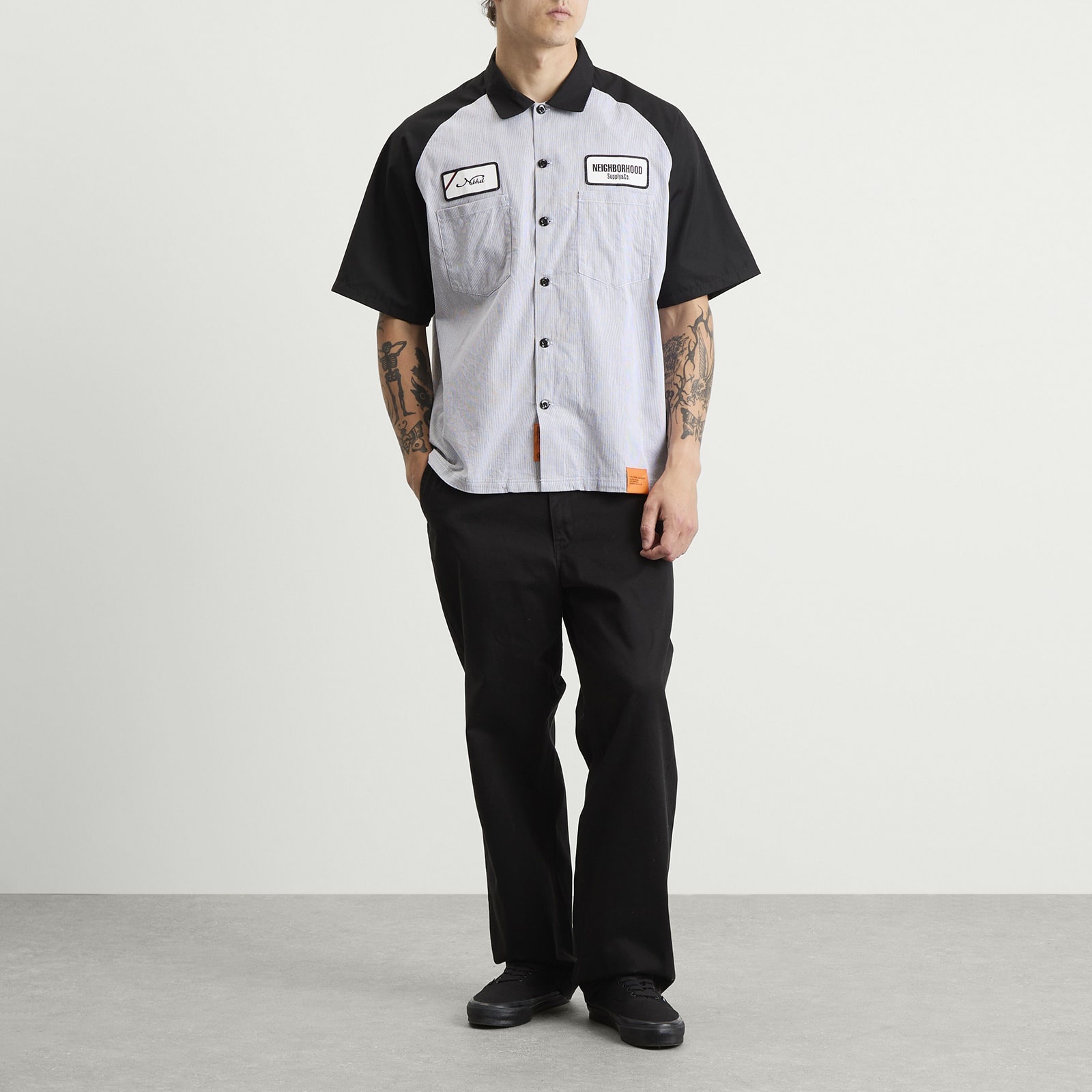 NEIGHBORHOOD Neighborhood Classic Stripe Short Sleeve Work