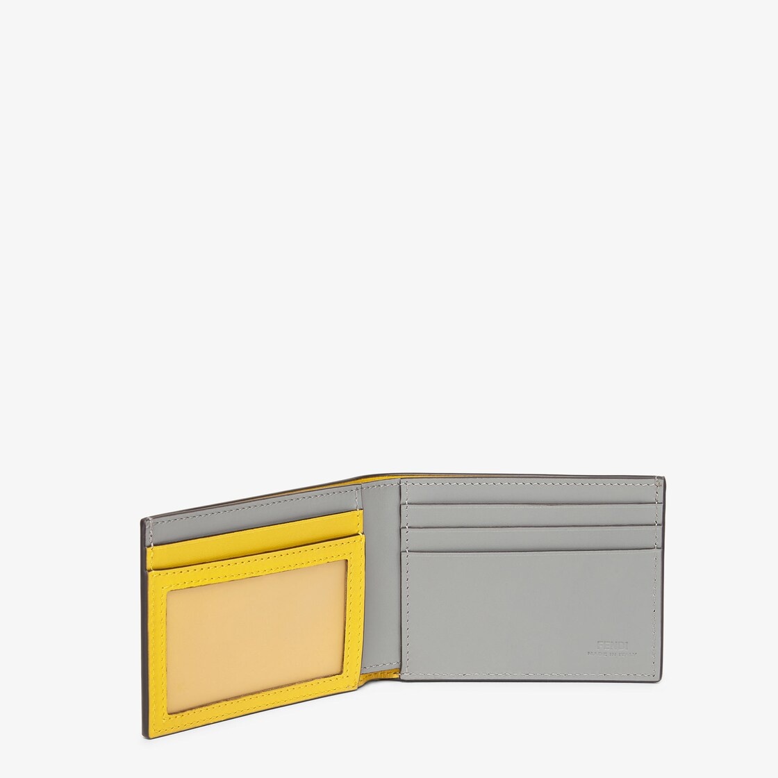 Bi-fold wallet with banknote compartment, four card slots and one coated document pocket with a tran - 3