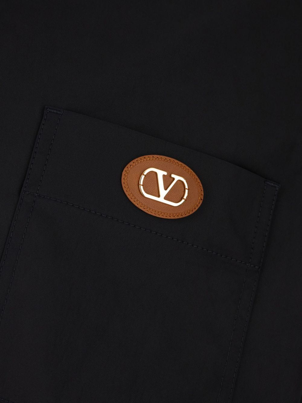VLogo Signature-patch shirt jacket - 5