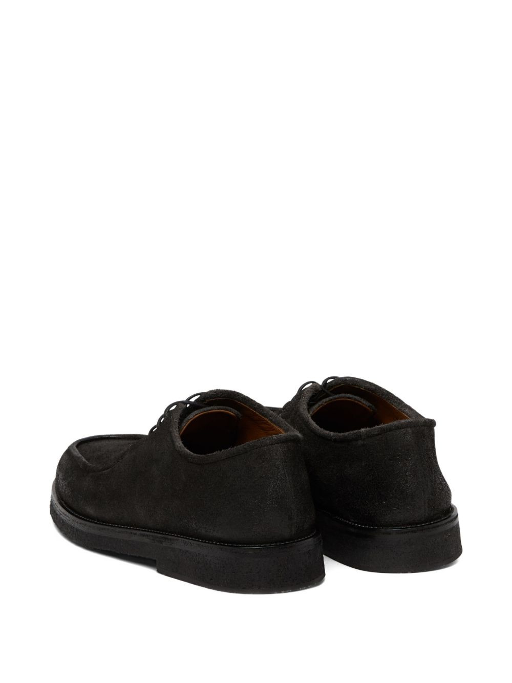 suede lace-up derby shoes - 3