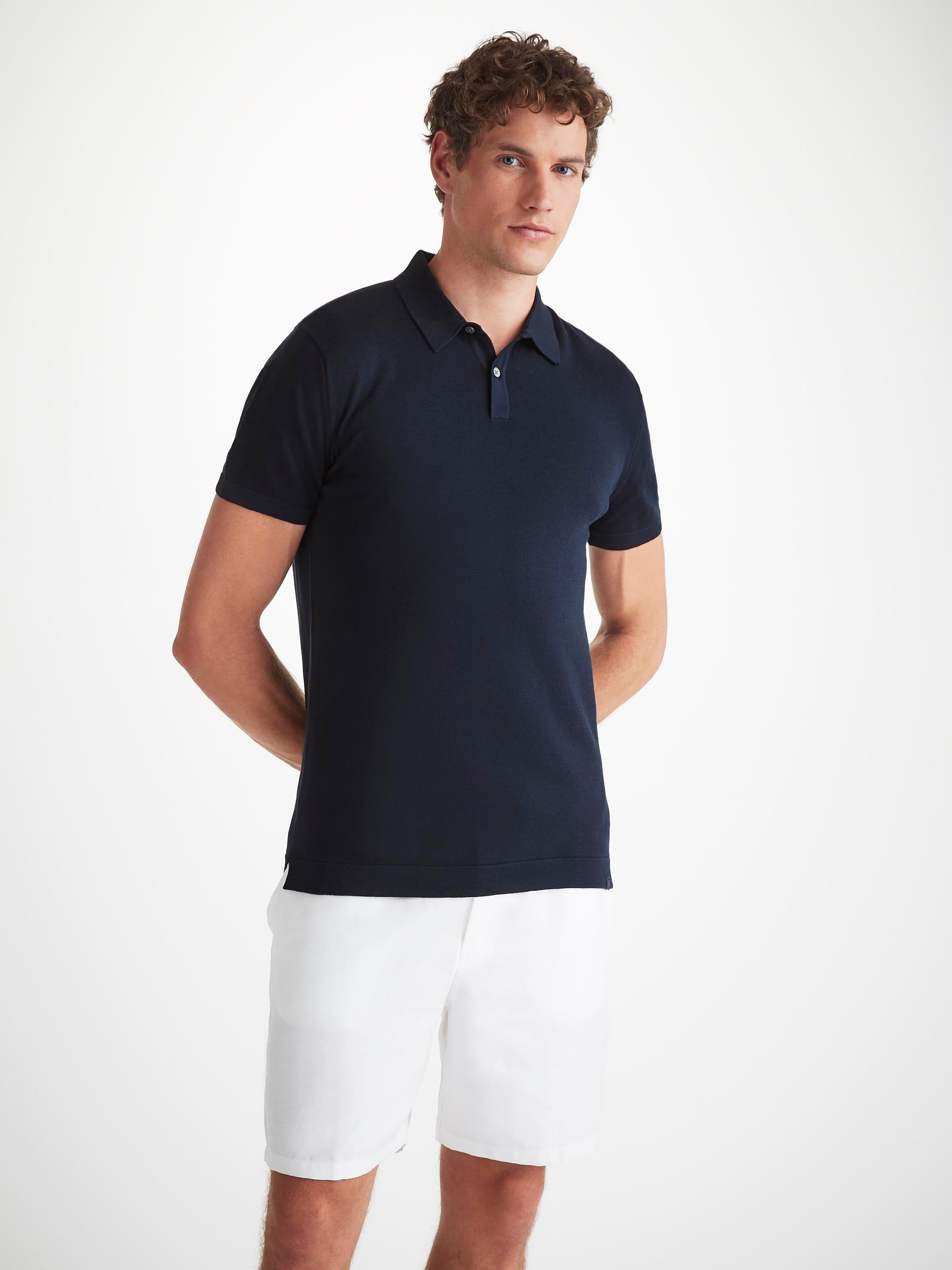Men's Polo Shirt Jacob Sea Island Cotton Navy - 8