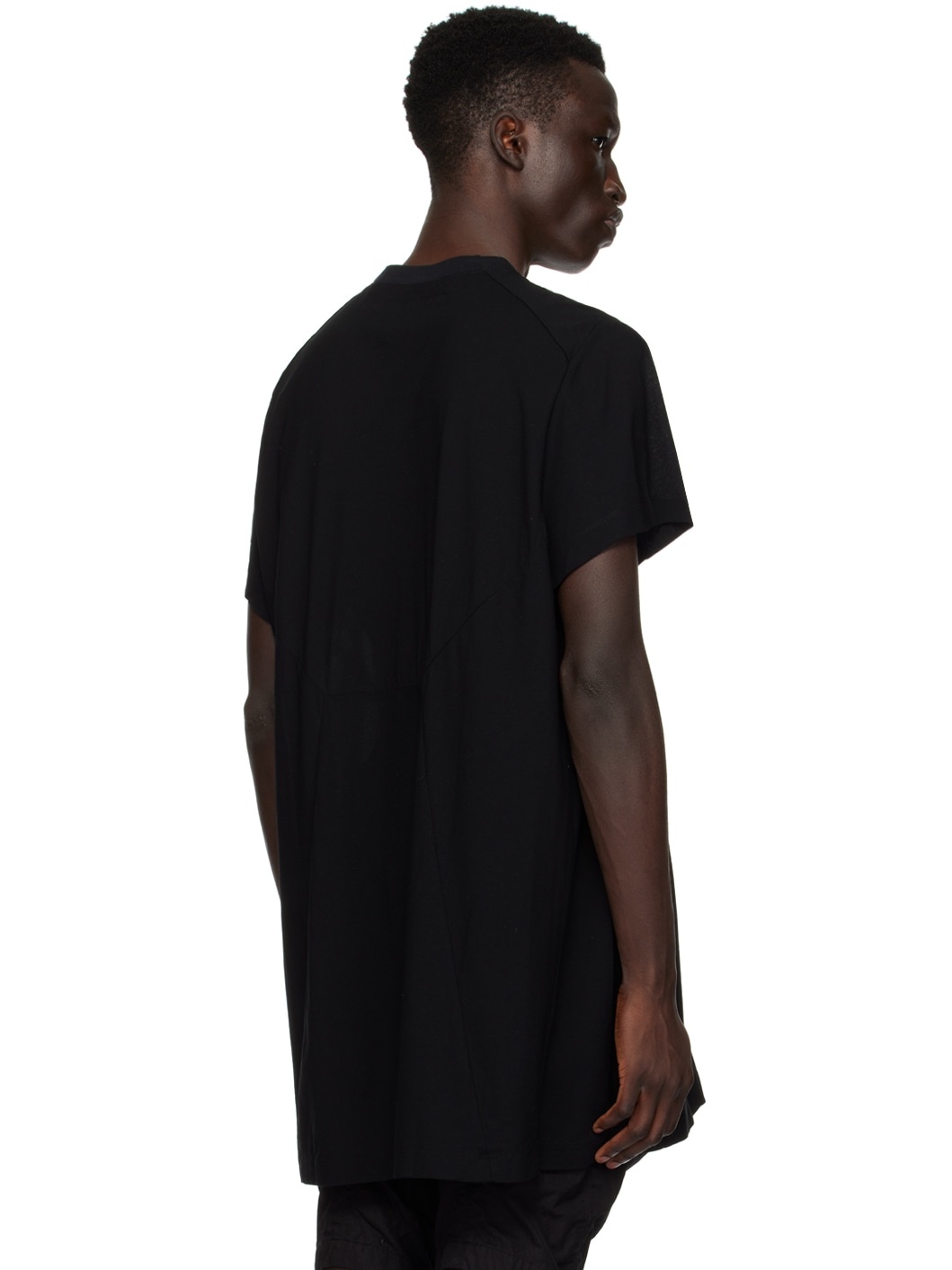 Black Paneled T-Shirt - 3