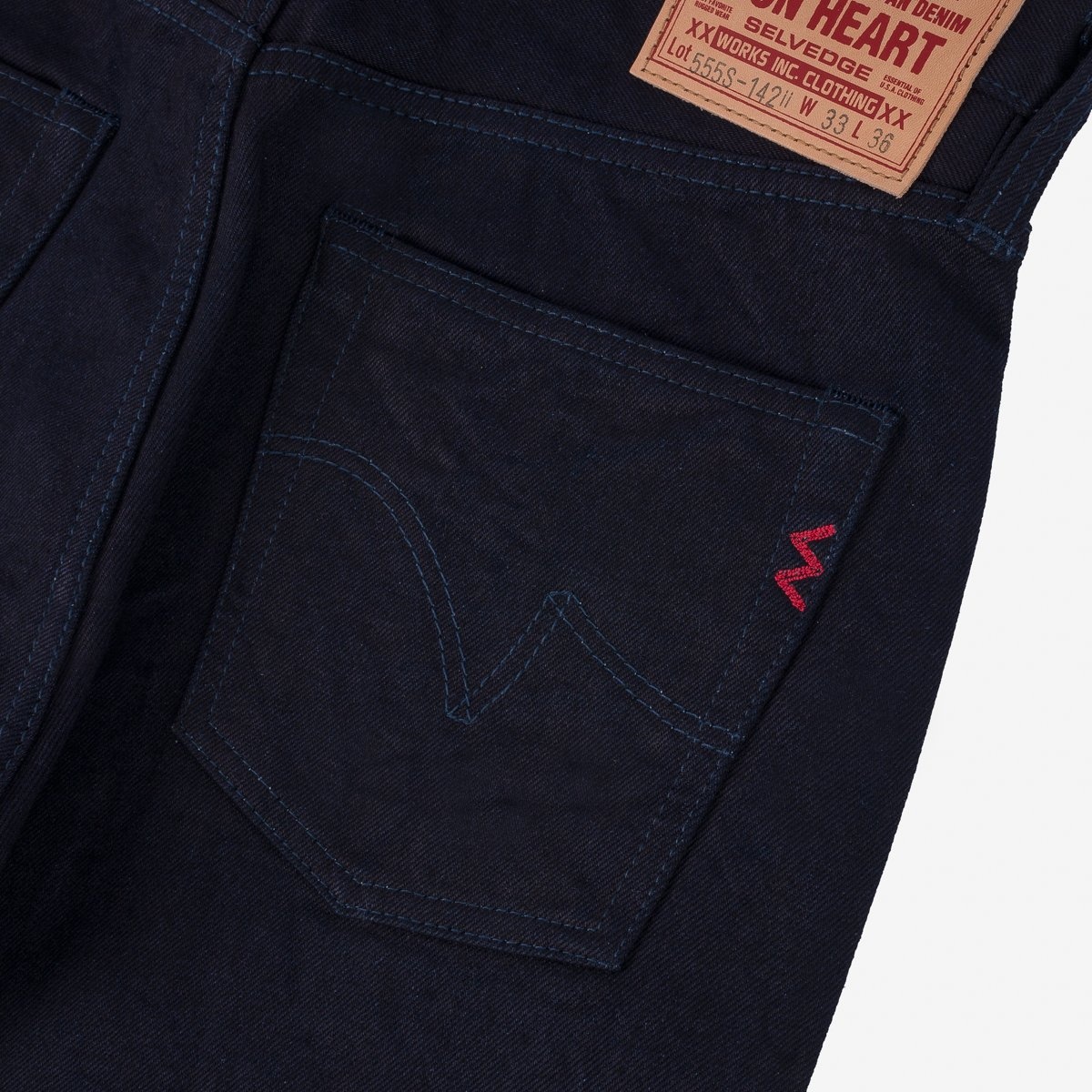 IH-555S-14ii 14oz Selvedge Denim Super Slim Cut Jeans - Indigo/Indigo - 7