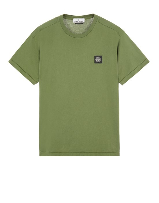 24113 GARMENT-DYED 60/2 COTTON JERSEY  OLIVE GREEN - 1