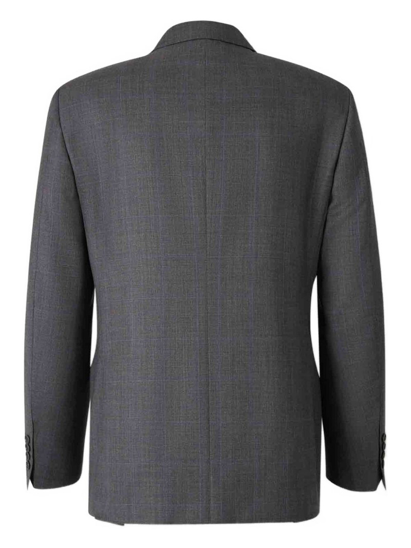 Canali checked wool suit outlook