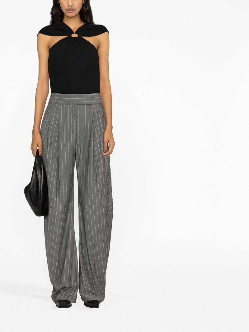 Stella McCartney ring-hardware cold-shoulder T-shirt outlook