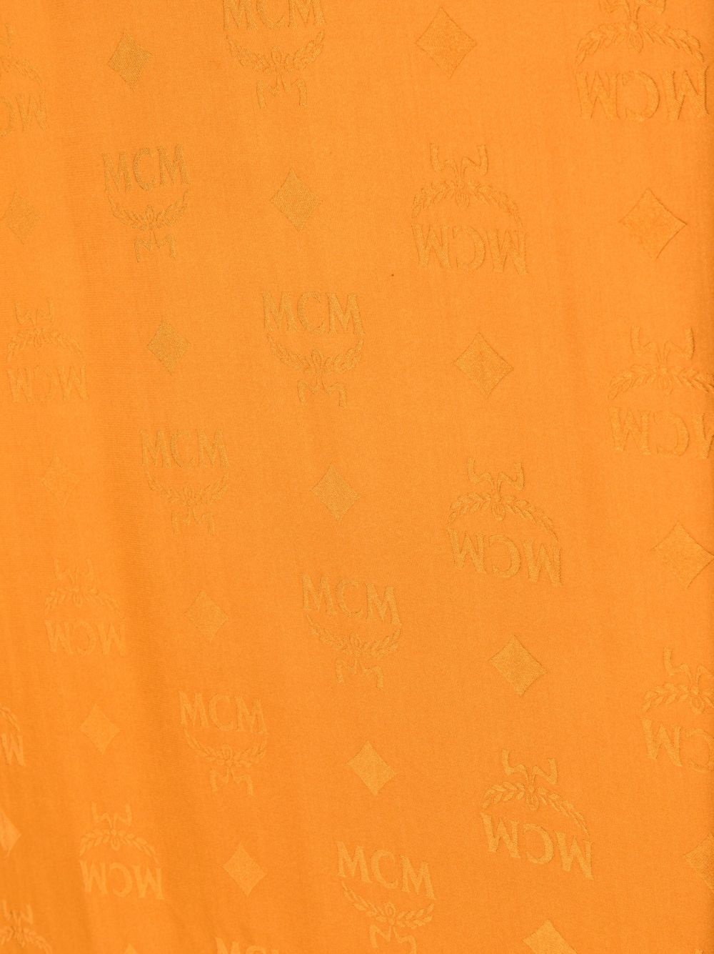 MCM Scarf Orange Monogram Jacquard Shawl for Women