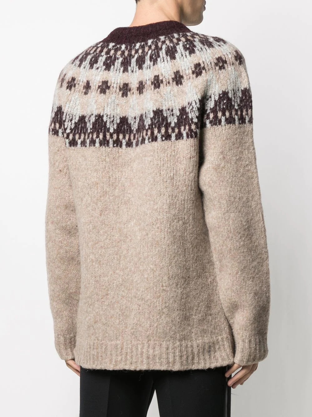 intarsia-knit wool jumper - 4