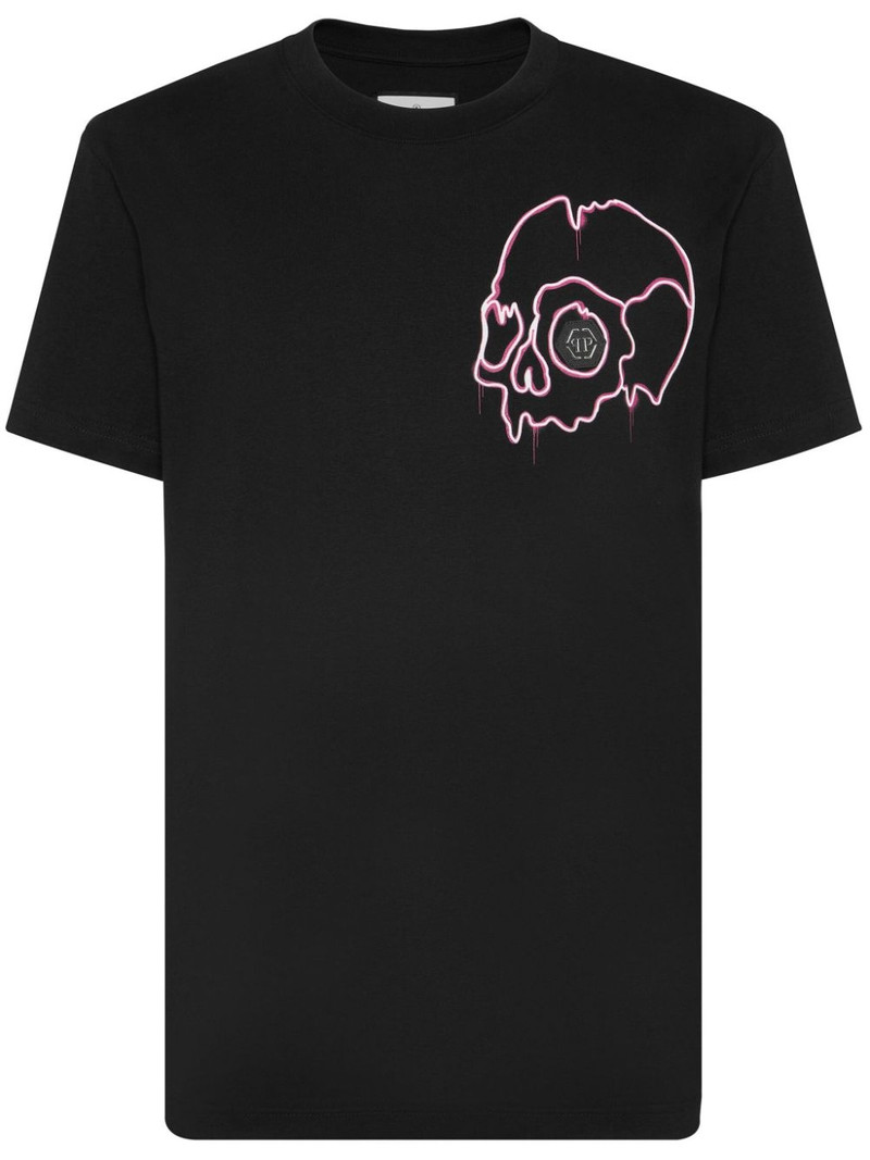 Dripping Skull cotton T-shirt 1