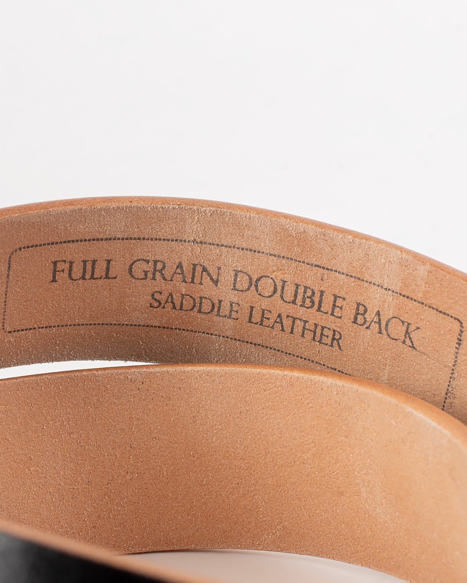 OGL-BELT-DPGAR-BLK OGL Double Prong Garrison Buckle  Leather Belt - Hand-Dyed Black - 10