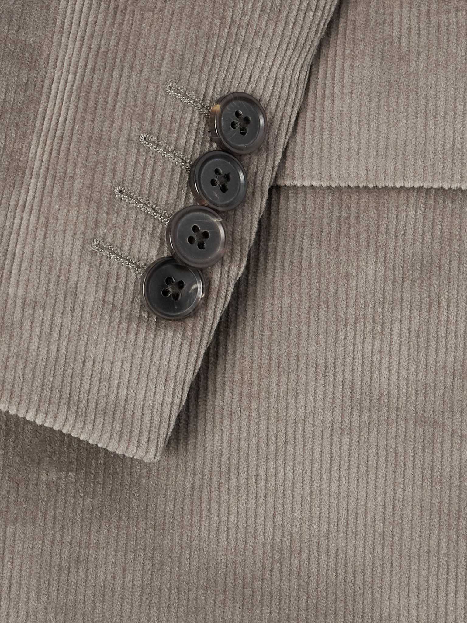 Cotton-Blend Corduroy Blazer Brown - 5