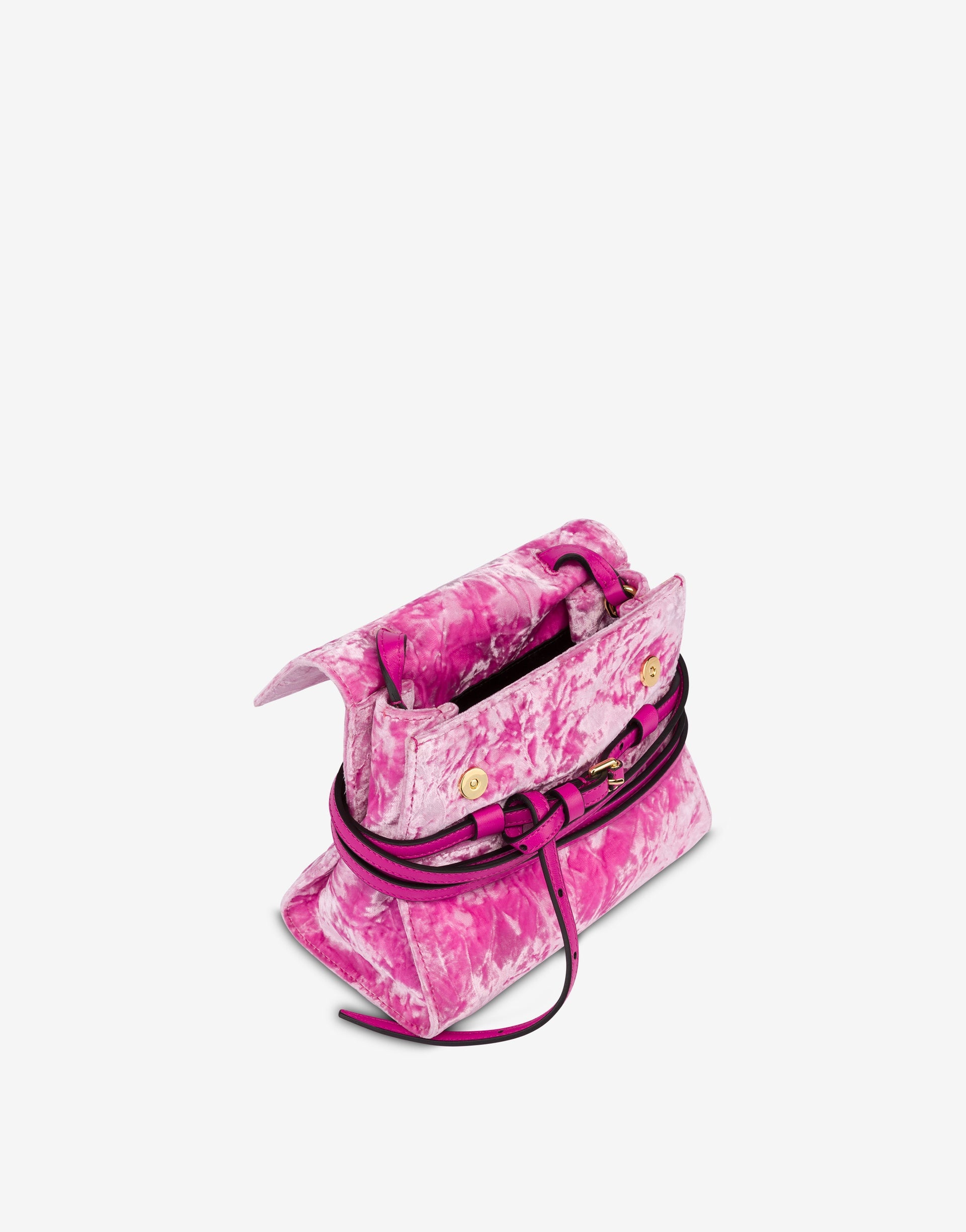 MOSCHINO TIE ME BAG IN VELVET SMALL - 2