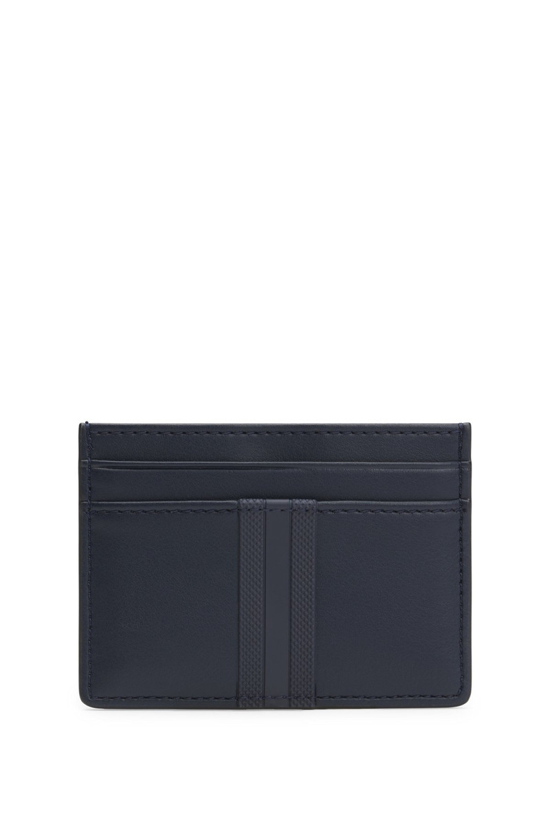 BOSS FAUX-LEATHER CARD HOLDER WITH TEXTURED TRIM outlook