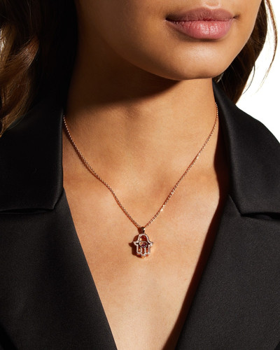 Chopard Diamond and Ruby Hamsa Pendant Necklace in 18K Rose Gold outlook