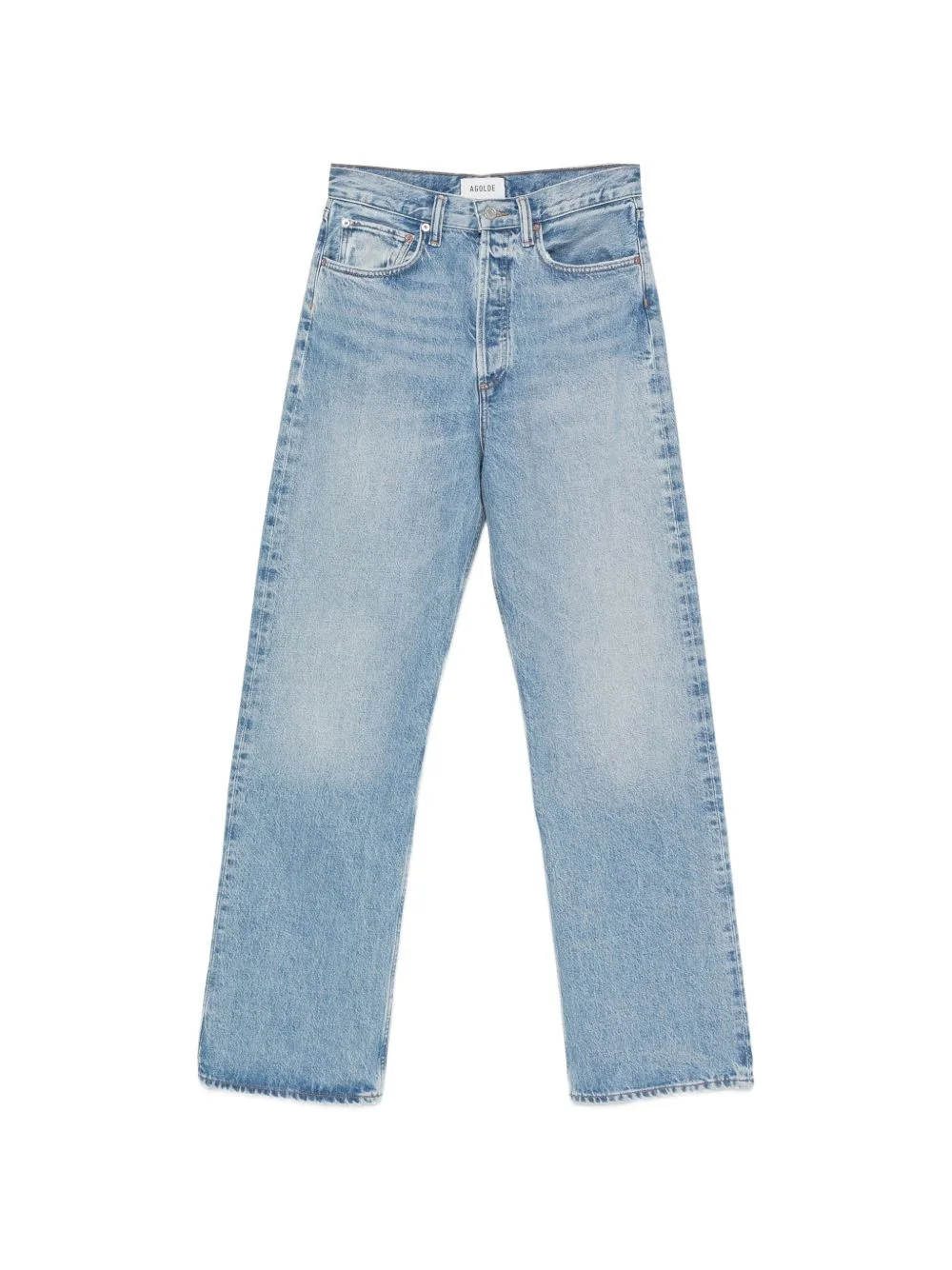 faded wide-leg jeans - 1