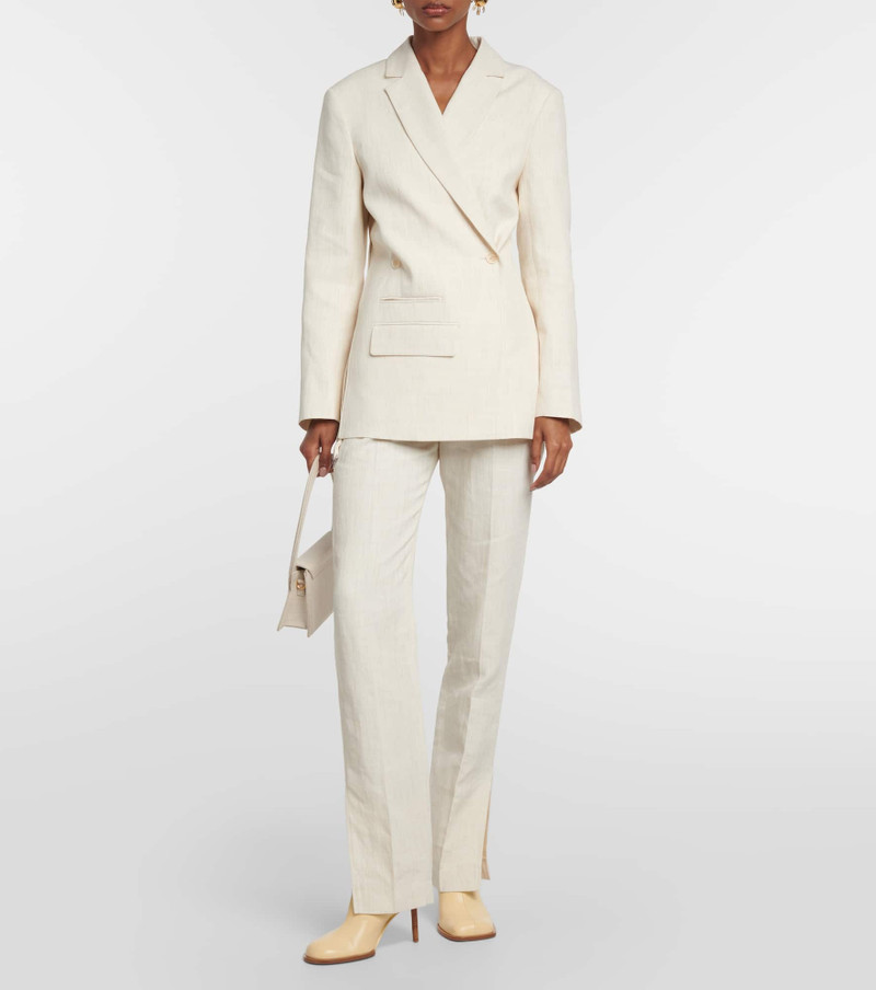 JACQUEMUS Les Bottines Rond Carré leather ankle boots outlook