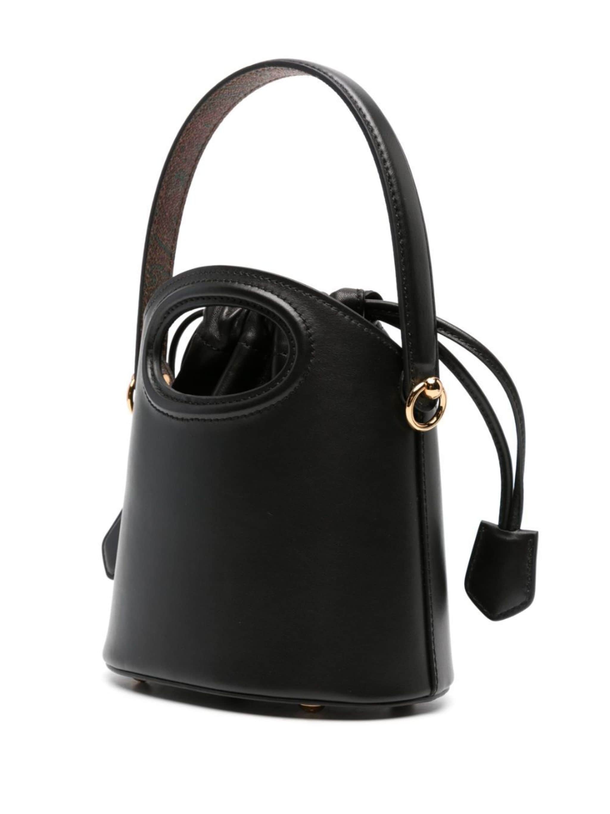 Saturno leather bucket bag - 3