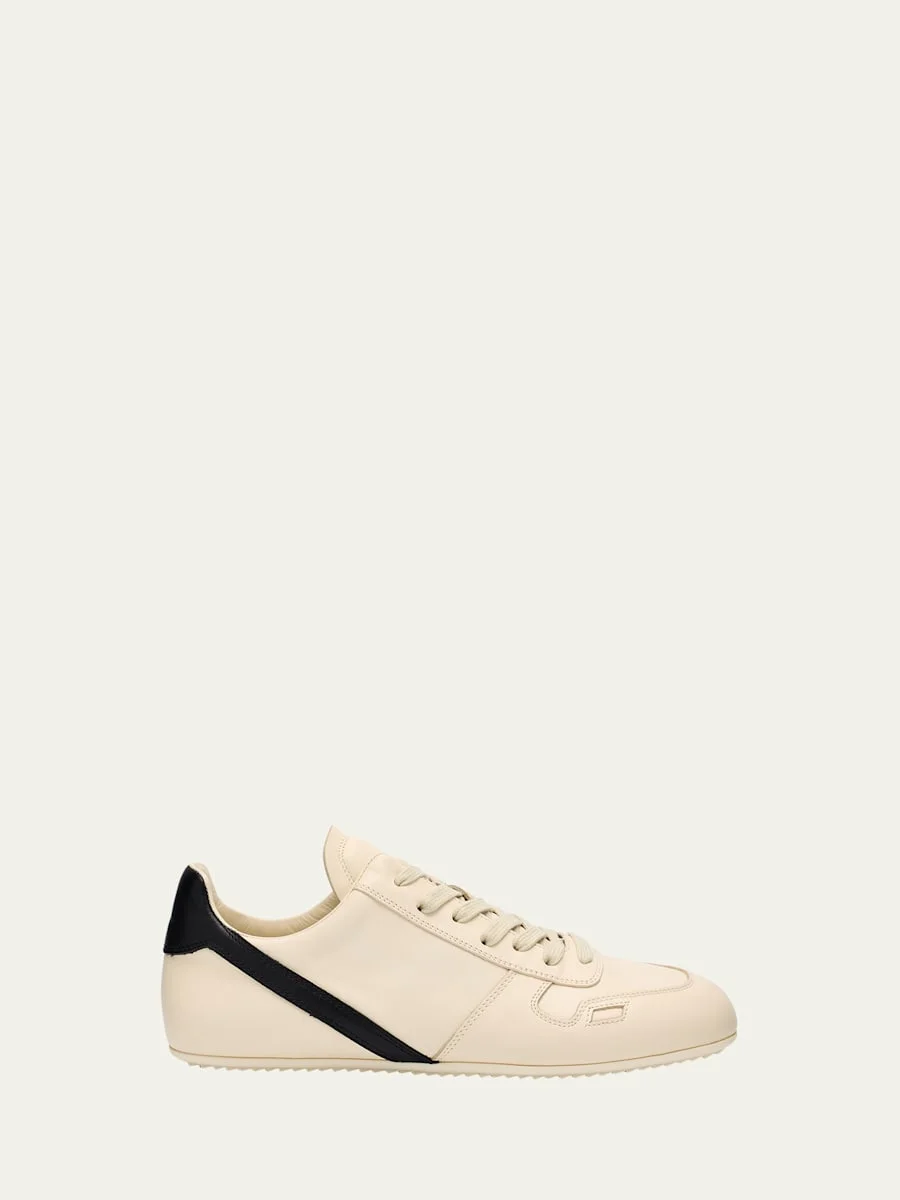 Minimal Leather Low-Top Sneakers - 1
