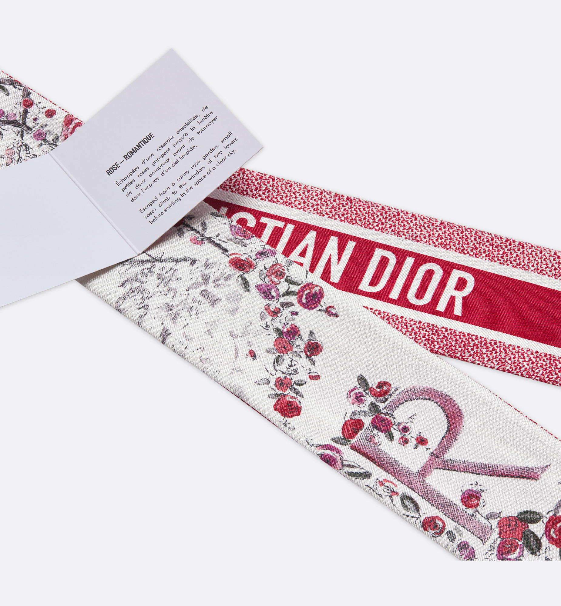 【箱無し】Christian Dior｜ABCDior ミッツァ 「R」 Dior ABCDior R Rose - Romantique Mitzah Scarf | REVERSIBLE