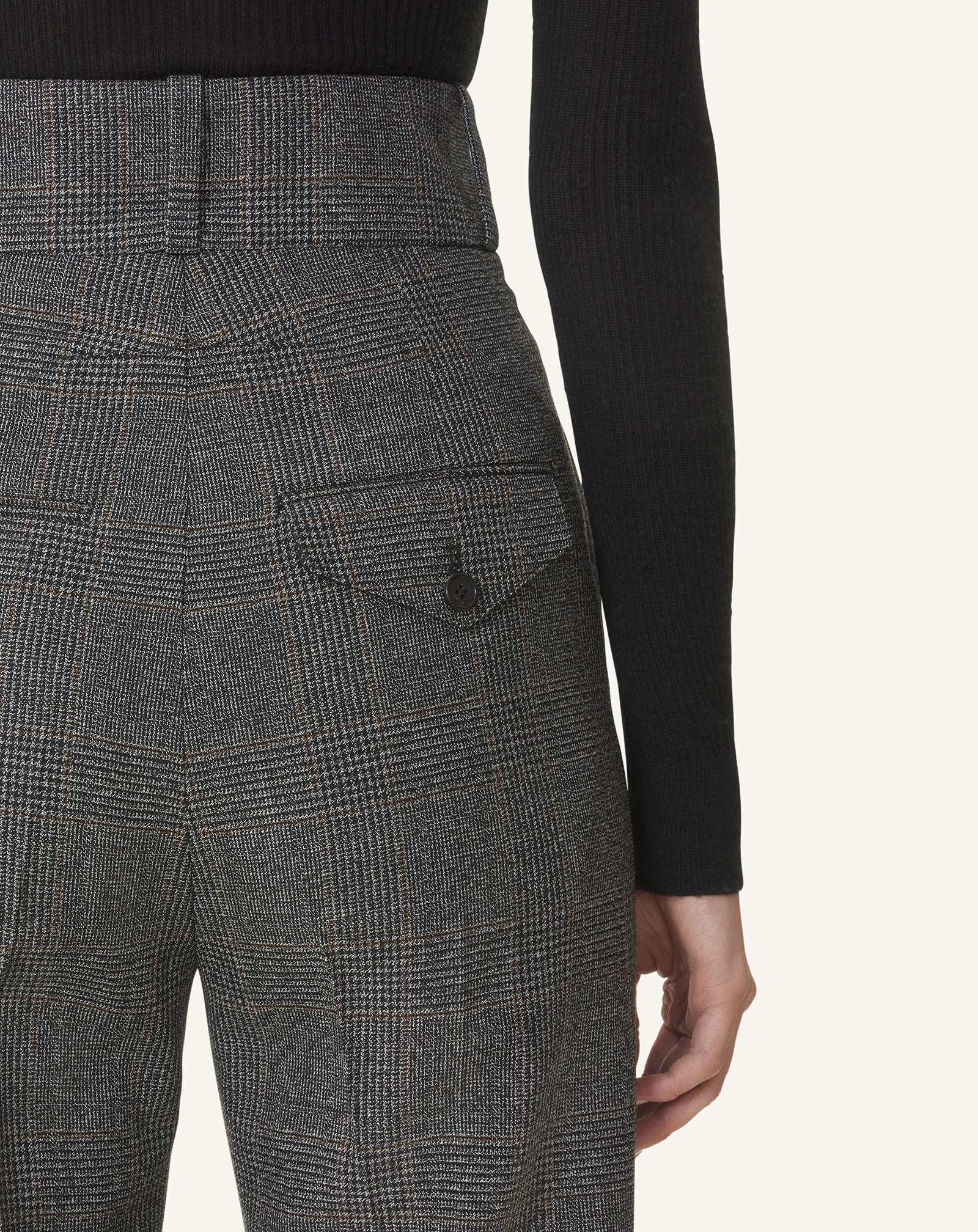 HIGH-WAISTED CIGARETTE PANTS - 5