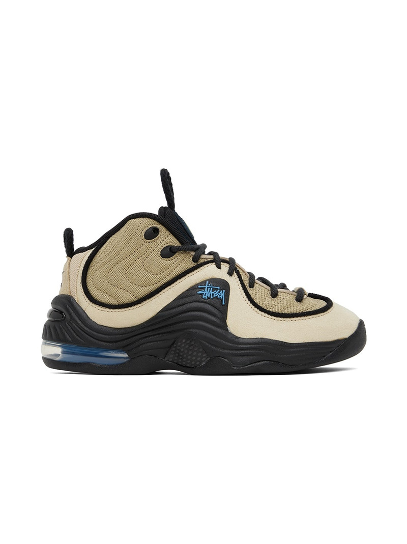 Beige Stüssy Edition Air Penny II SP Sneakers - 1