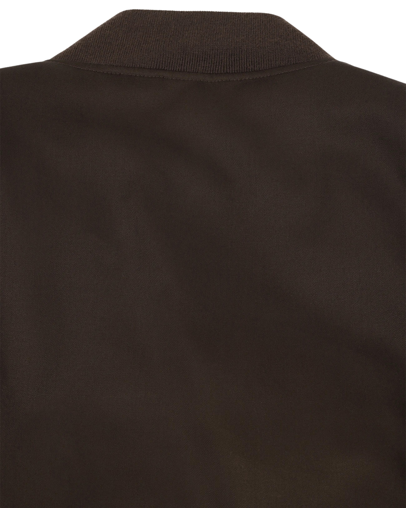 CROPPED BROAD BOMBER SUITING DARK BROWN - 6