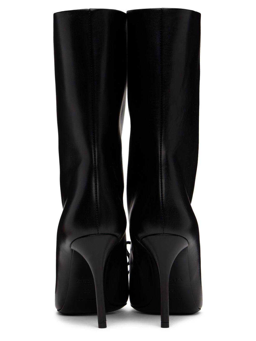 Black Decollete Low Boots - 2