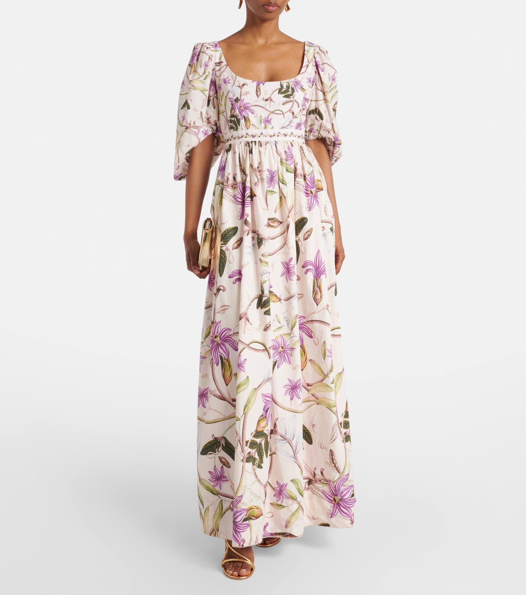 Viviane floral cotton maxi dress - 2