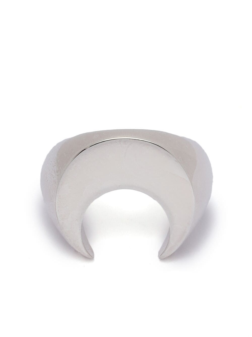 crescent-moon polished ring - 1