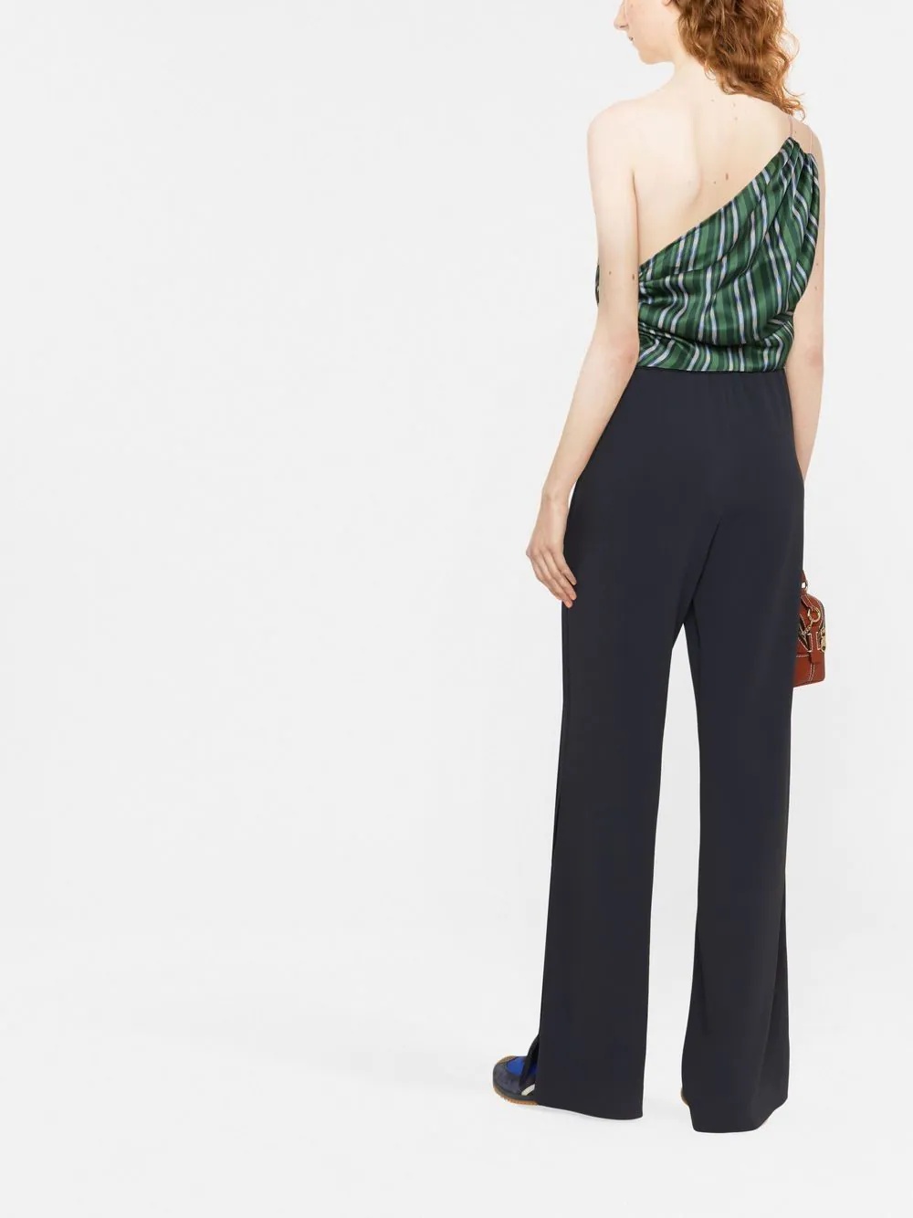 wide-leg drawstring trousers - 4