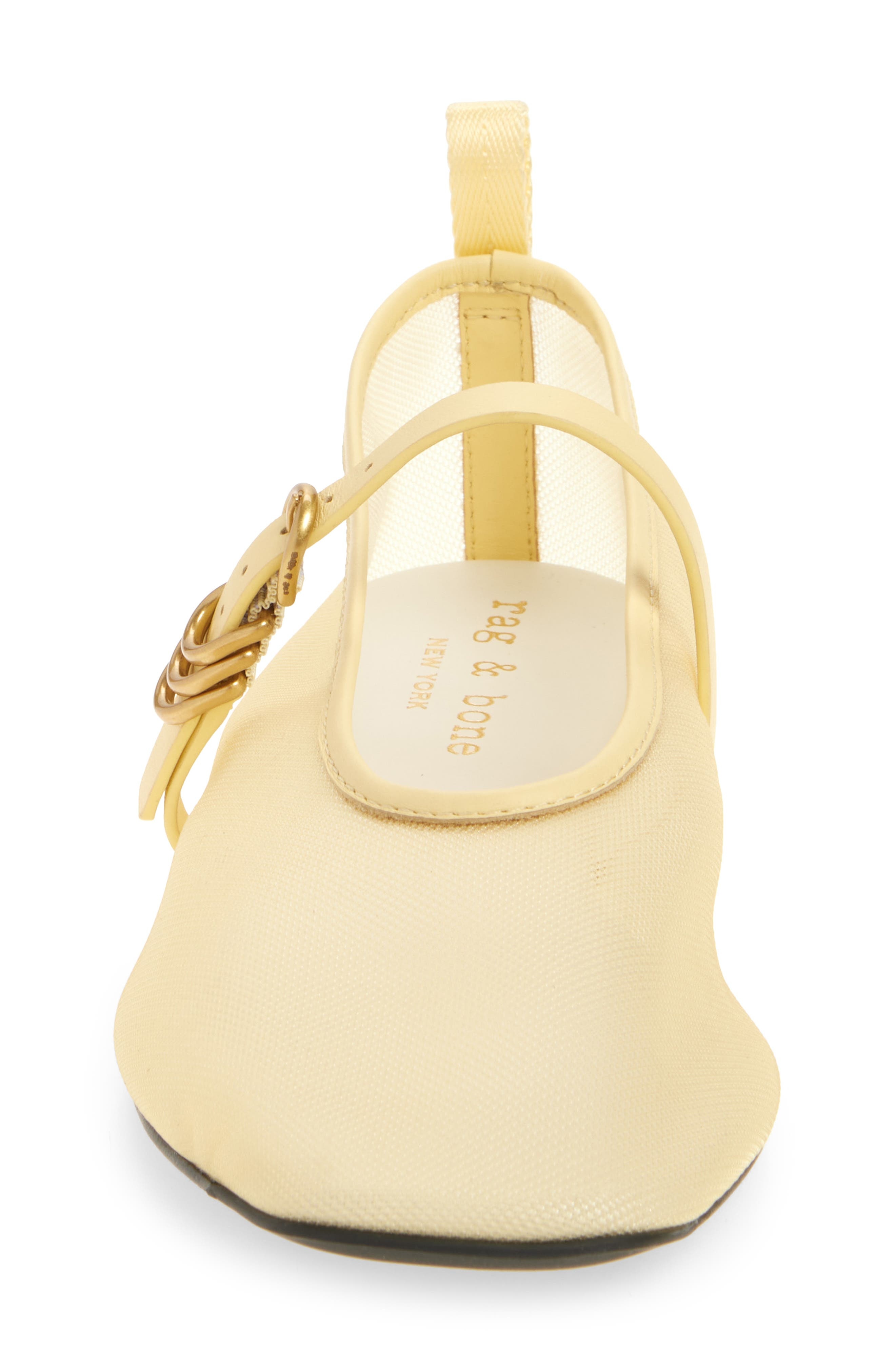 rag & bone Spire Mesh Mary Jane Flat in Honey at Nordstrom - 4