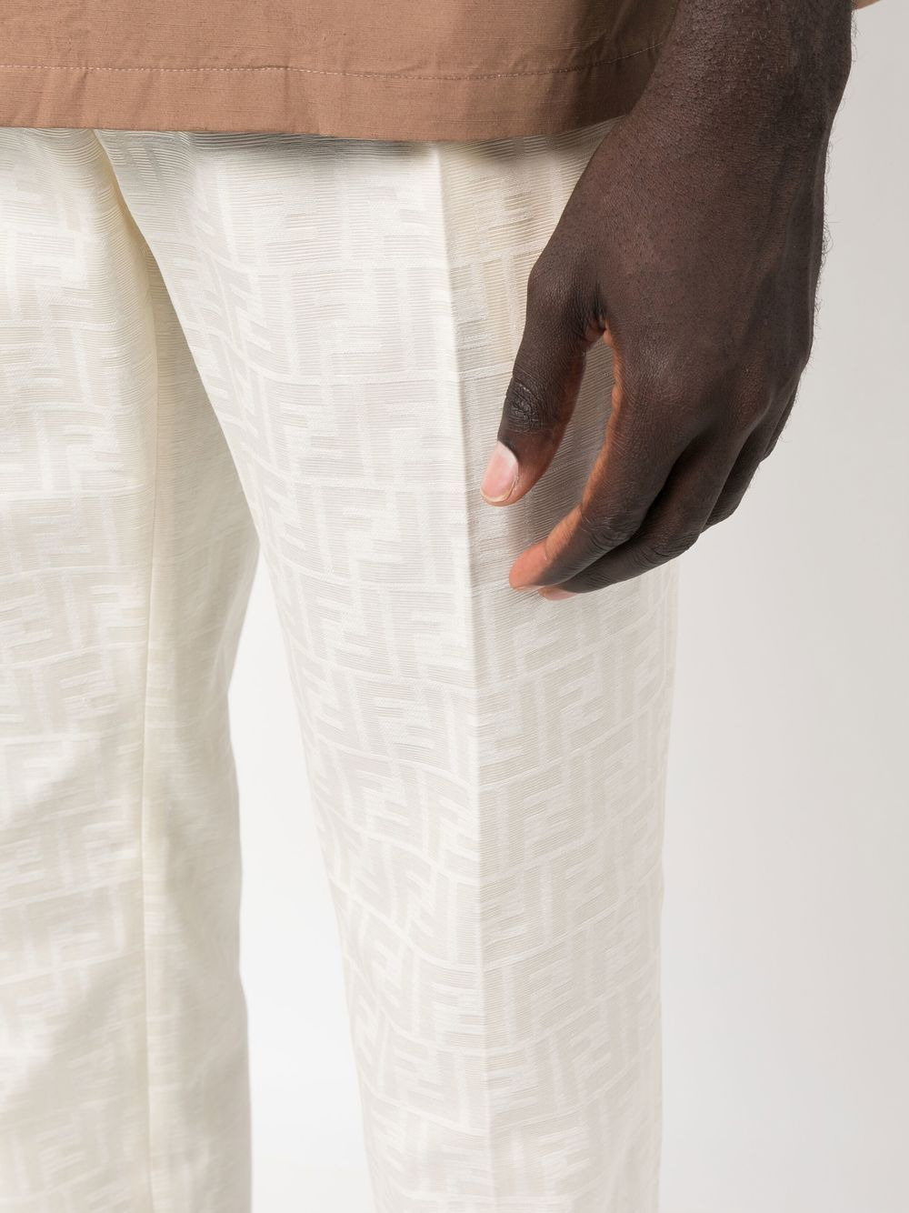 FF-motif tailored trousers - 5