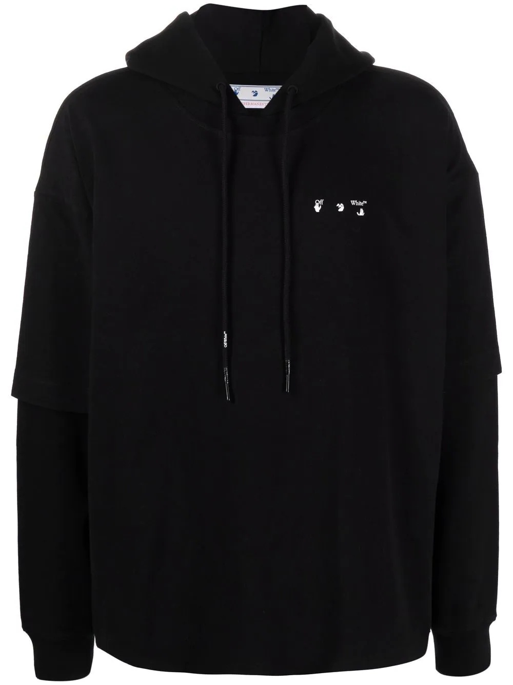 Caravaggio Paint layered hoodie - 1
