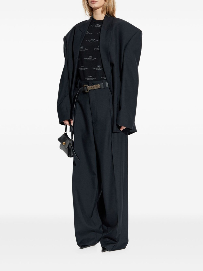 BALENCIAGA all-over logo-print jumper outlook